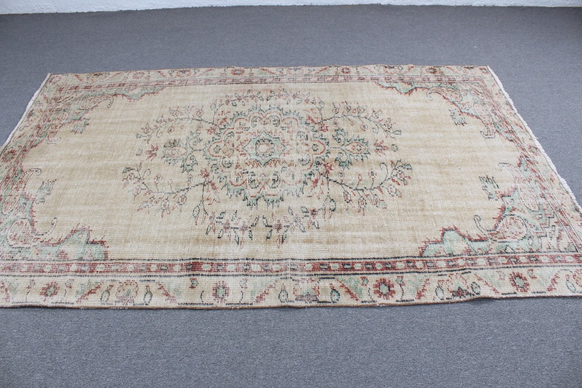 Siyah Mutfak Halısı, Vintage Halılar, Antika Halı, Yemek Odası Halısı, Salon Halısı, Yatak Odası Halıları, Türk Halısı, 5x8.1 ft Büyük Halı