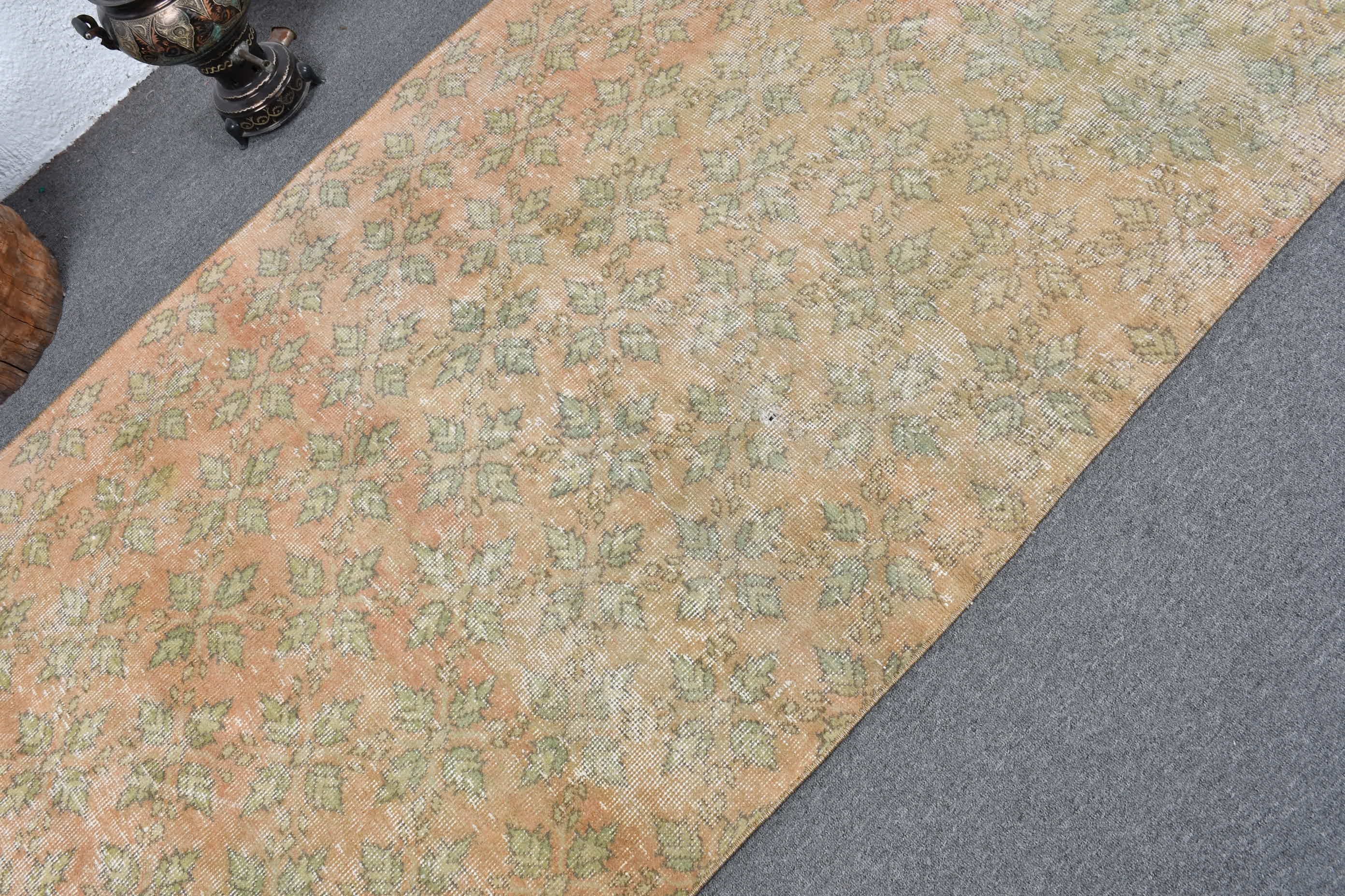 Living Room Rug, 3.7x6.7 ft Area Rug, Tribal Rug, Turkish Rugs, Rugs for Nursery, Orange Bedroom Rug, Antique Rugs, Floor Rugs, Vintage Rug