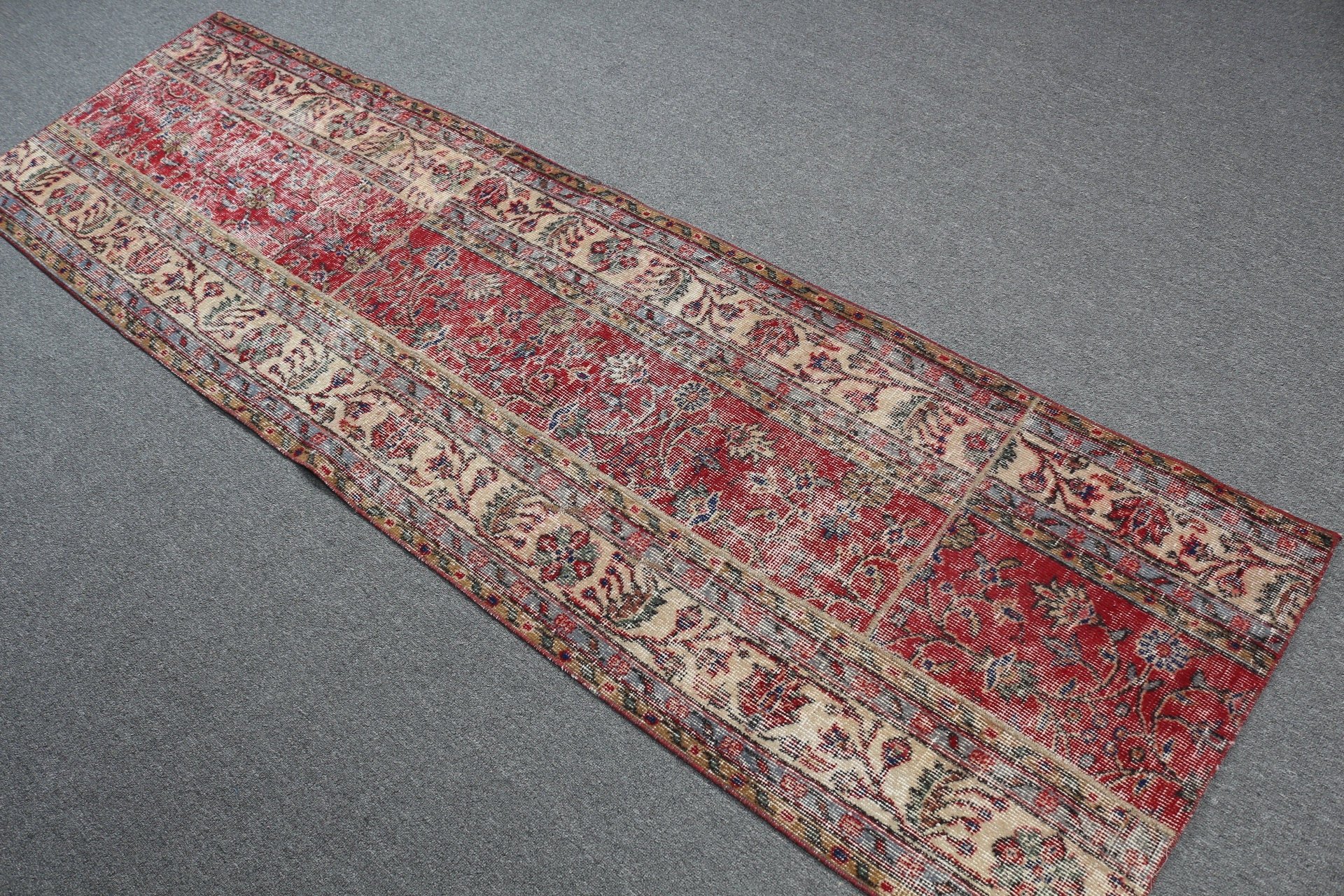 Oushak Rugs, Stair Rug, Corridor Rugs, Rugs for Kitchen, 2.3x8 ft Runner Rug, Turkish Rugs, Antique Rug, Vintage Rug, Red Floor Rugs