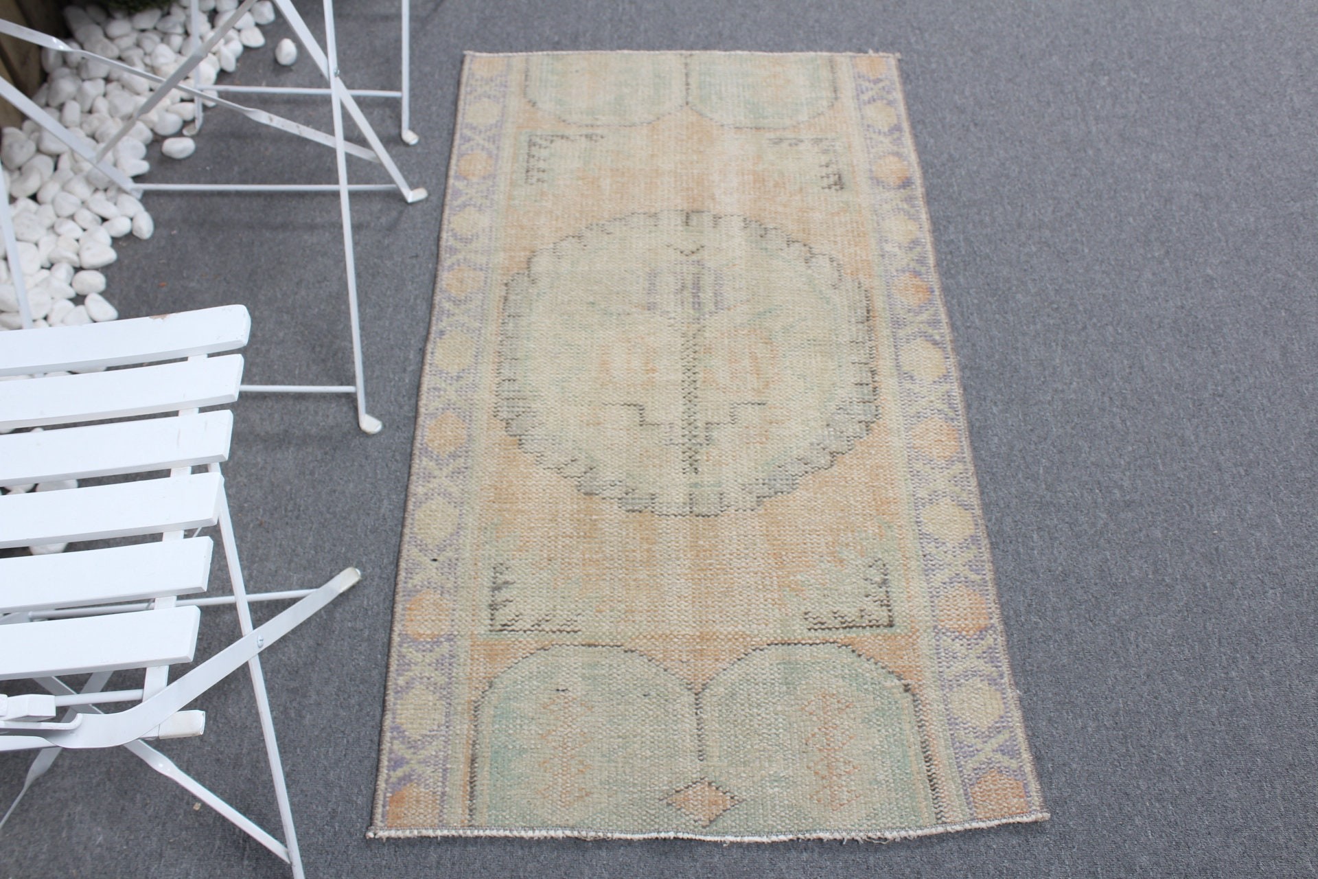 Turuncu Yer Halıları, Yün Halı, Türk Halıları, 2,3x4,3 ft Küçük Halı, Yatak Odası Halıları, Vintage Halılar, Mutfak Halısı, Ev Dekorasyonu Halısı, Çocuk Odası Halısı