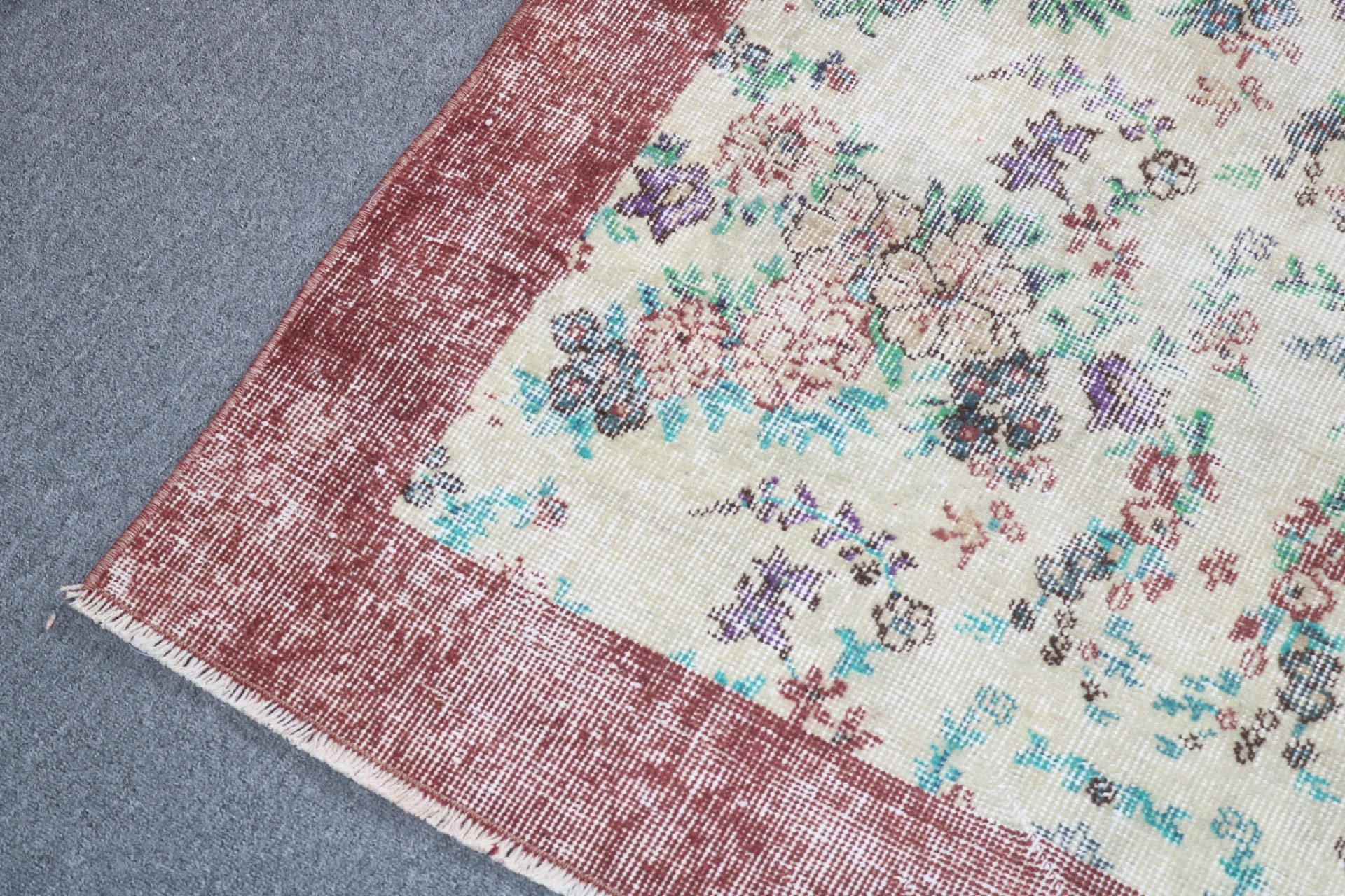 Vintage Halılar, Antika Halılar, Dekoratif Halı, Mutfak Halıları, Boho Halıları, Türk Halısı, Anadolu Halıları, Yeşil 3.6x6.6 ft Accent Halı