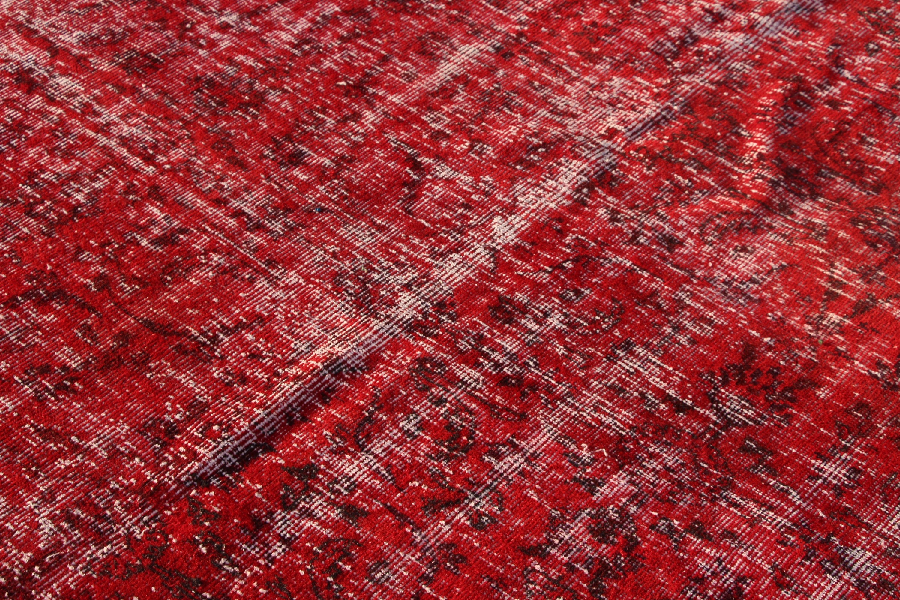 Bedroom Rugs, 5x8.7 ft Large Rugs, Red Cool Rugs, Home Decor Rug, Vintage Oushak Rug, Vintage Rug, Turkish Rug, Dining Room Rug, Cool Rug