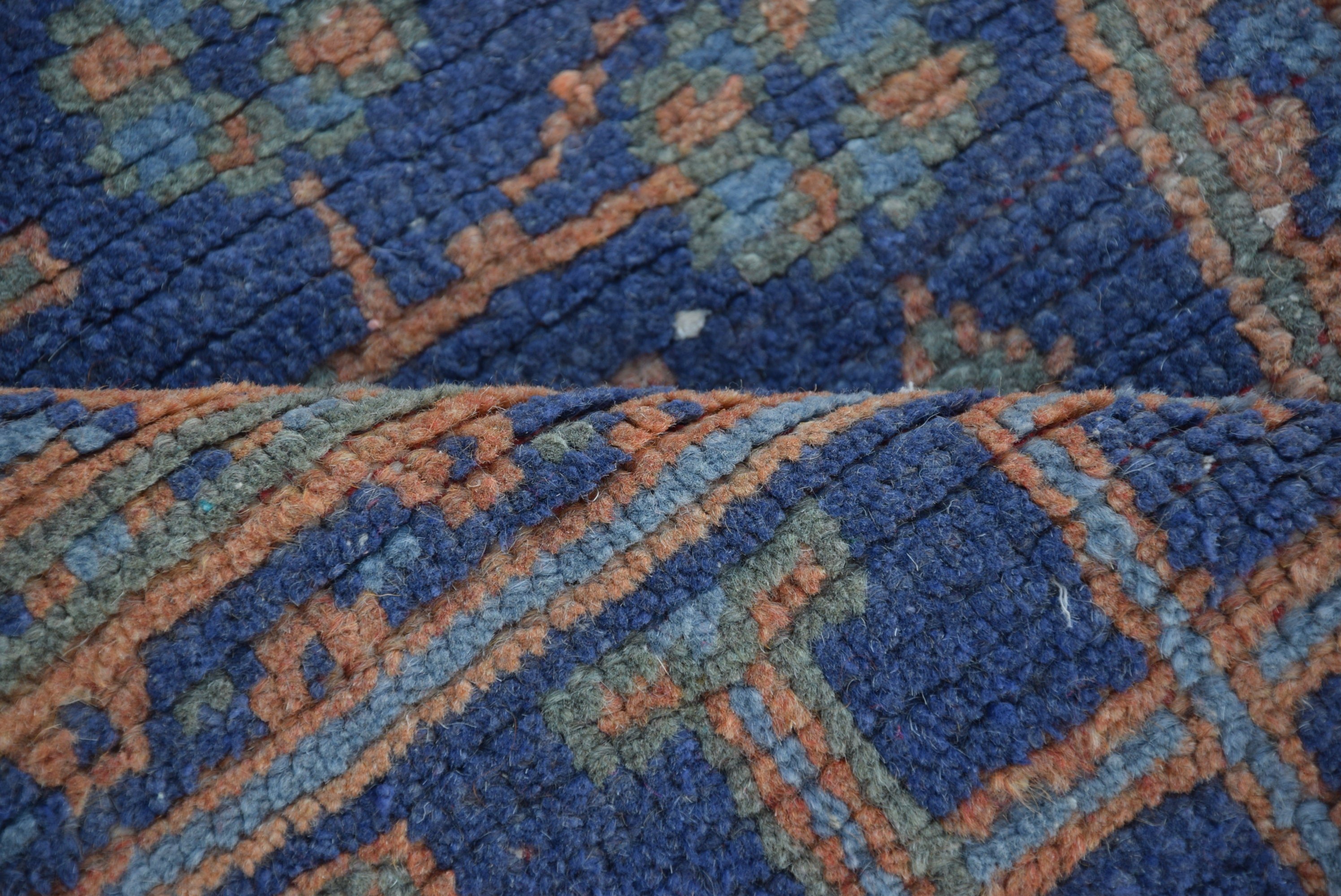 Orange Bedroom Rug, Corridor Rug, Hallway Rugs, Rugs for Stair, Floor Rug, 2.5x10.6 ft Runner Rugs, Wool Rugs, Vintage Rug, Turkish Rug