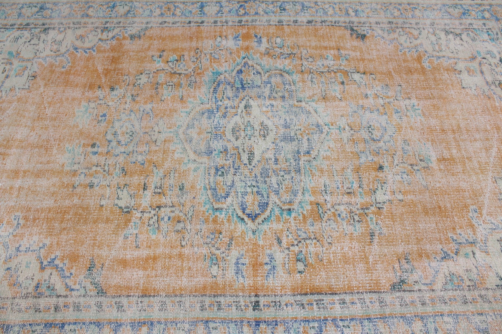 5.4x8.4 ft Büyük Halılar, Oturma Odası Halısı, Soğuk Halı, Salon Halıları, Turuncu Soğuk Halı, Yatak Odası Halıları, Vintage Halılar, Anadolu Halısı, Türk Halısı