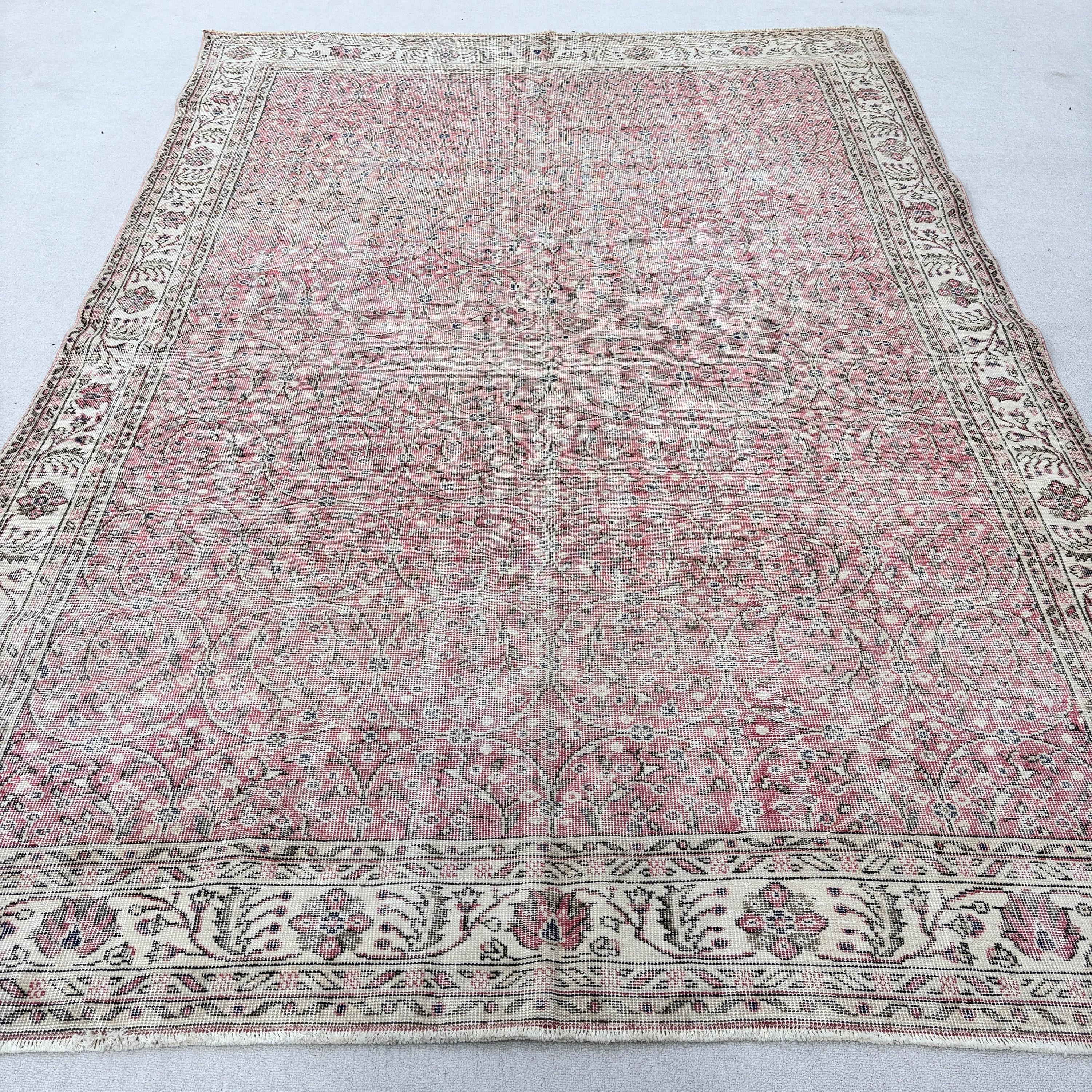 Türk Halıları, Lüks Halılar, Büyük Boho Halı Halıları, Modern Halı, Bej Lüks Halı, 6,9x10,4 ft Büyük Boy Halılar, Vintage Halılar, Büyük Boy Vintage Halı