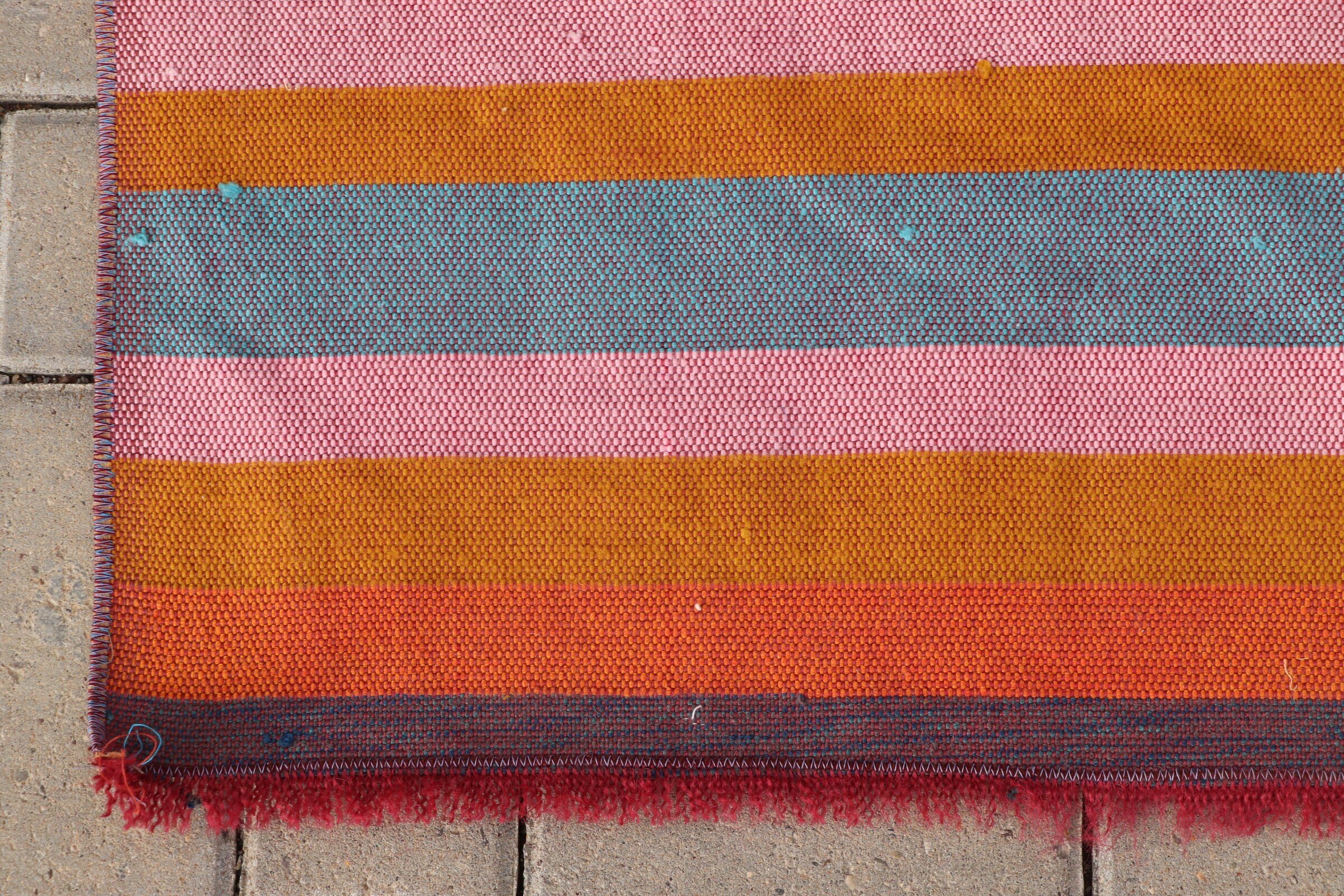 3.2x4.1 ft Small Rugs, Kilim, Oriental Rug, Turkish Rugs, Nursery Rug, Wall Hanging Rug, Cool Rugs, Vintage Rugs, Orange Moroccan Rug