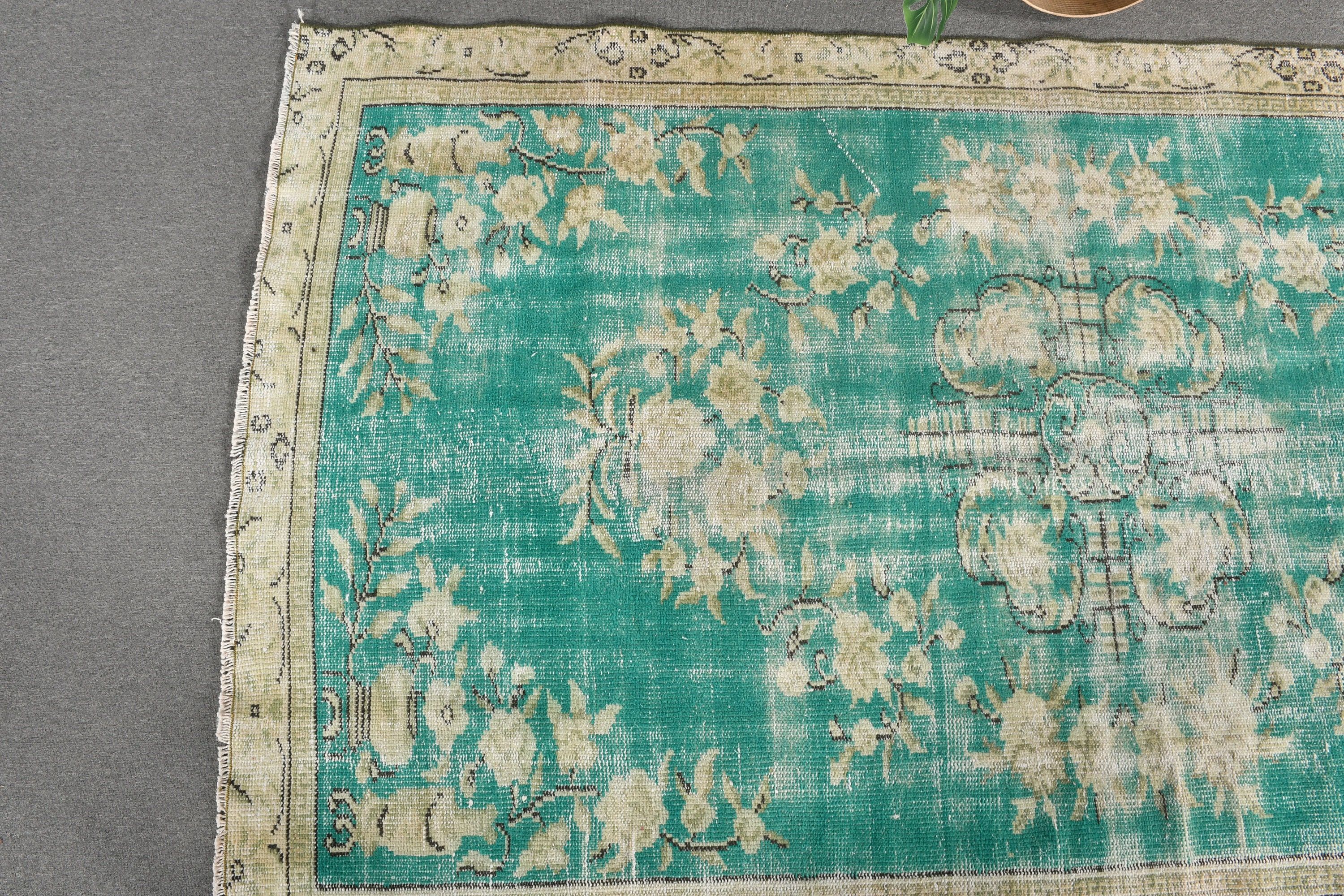 Yatak Odası Halıları, Salon Halısı, Beyaz Yün Halı, Mutfak Halısı, Vintage Halı, Yatak Odası Halıları, Türk Halıları, 5.5x9.1 ft Büyük Halı