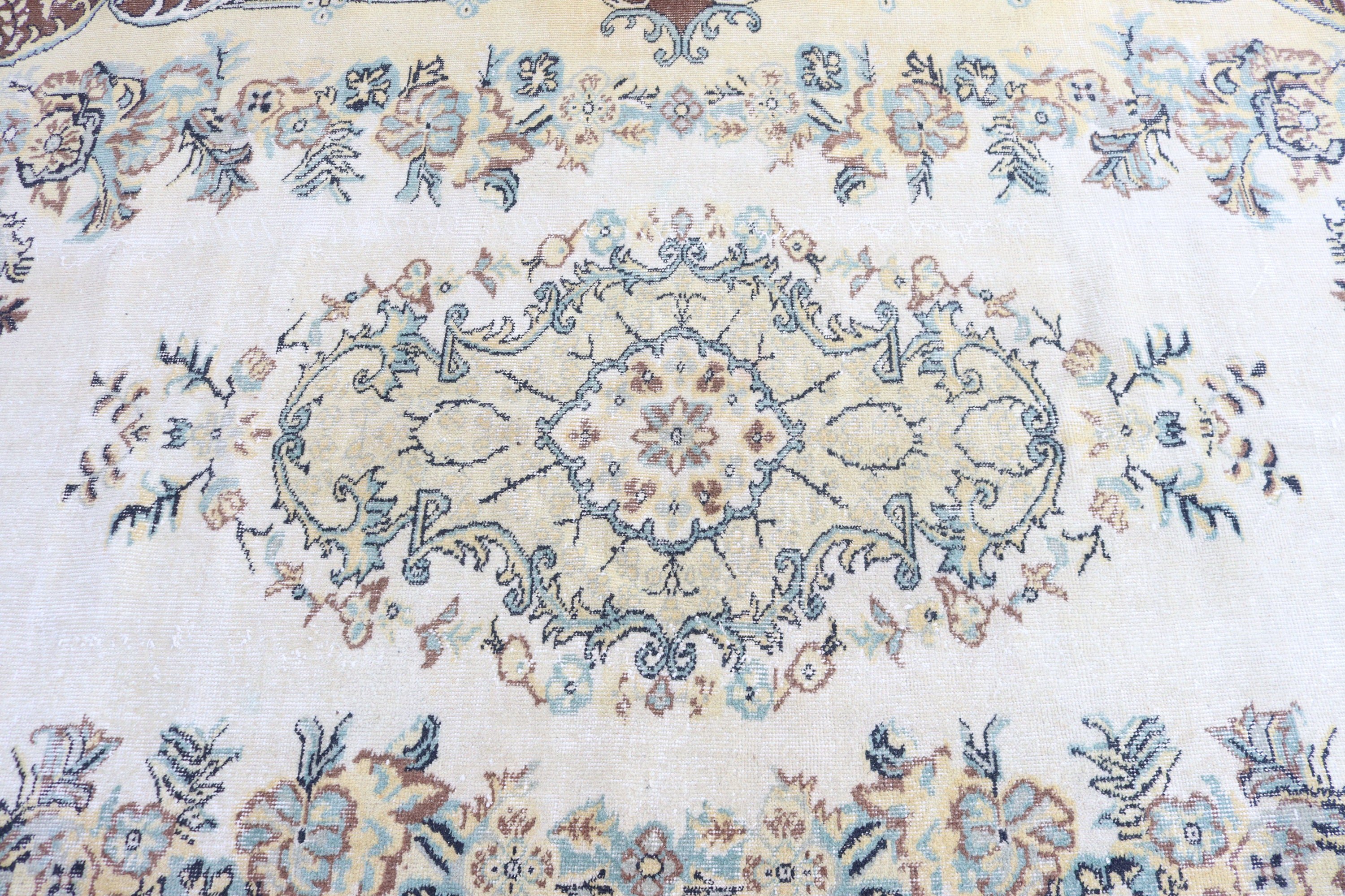 Vintage Rug, Beige Antique Rugs, Salon Rug, Turkey Rug, 5.5x9.3 ft Large Rug, Statement Rug, Bedroom Rug, Turkish Rugs, Large Boho Rug