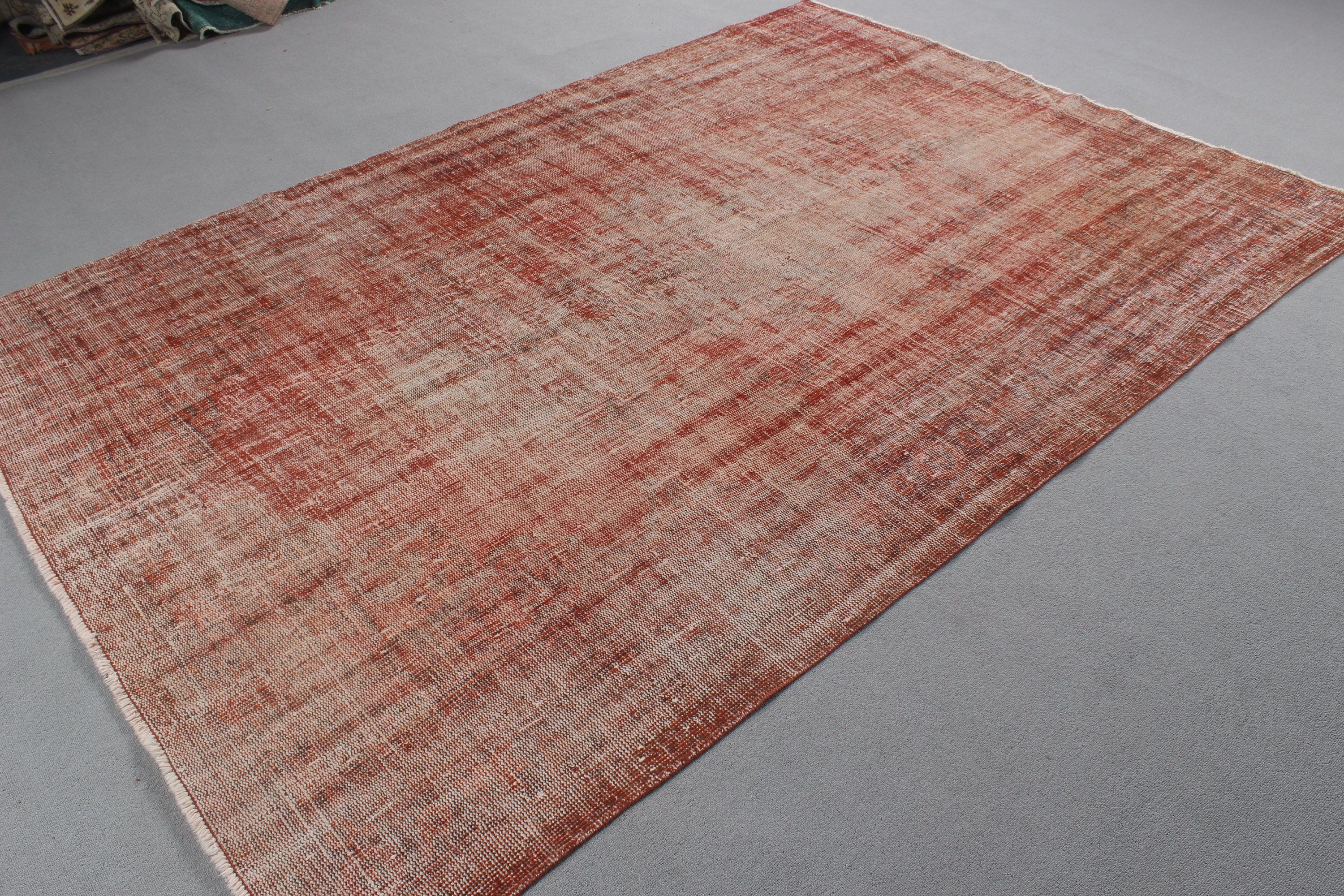 Pink Home Decor Rug, Floor Rug, Anatolian Rugs, 6x8.8 ft Large Rug, Turkish Rugs, Living Room Rugs, Vintage Rugs, Large Vintage Rugs