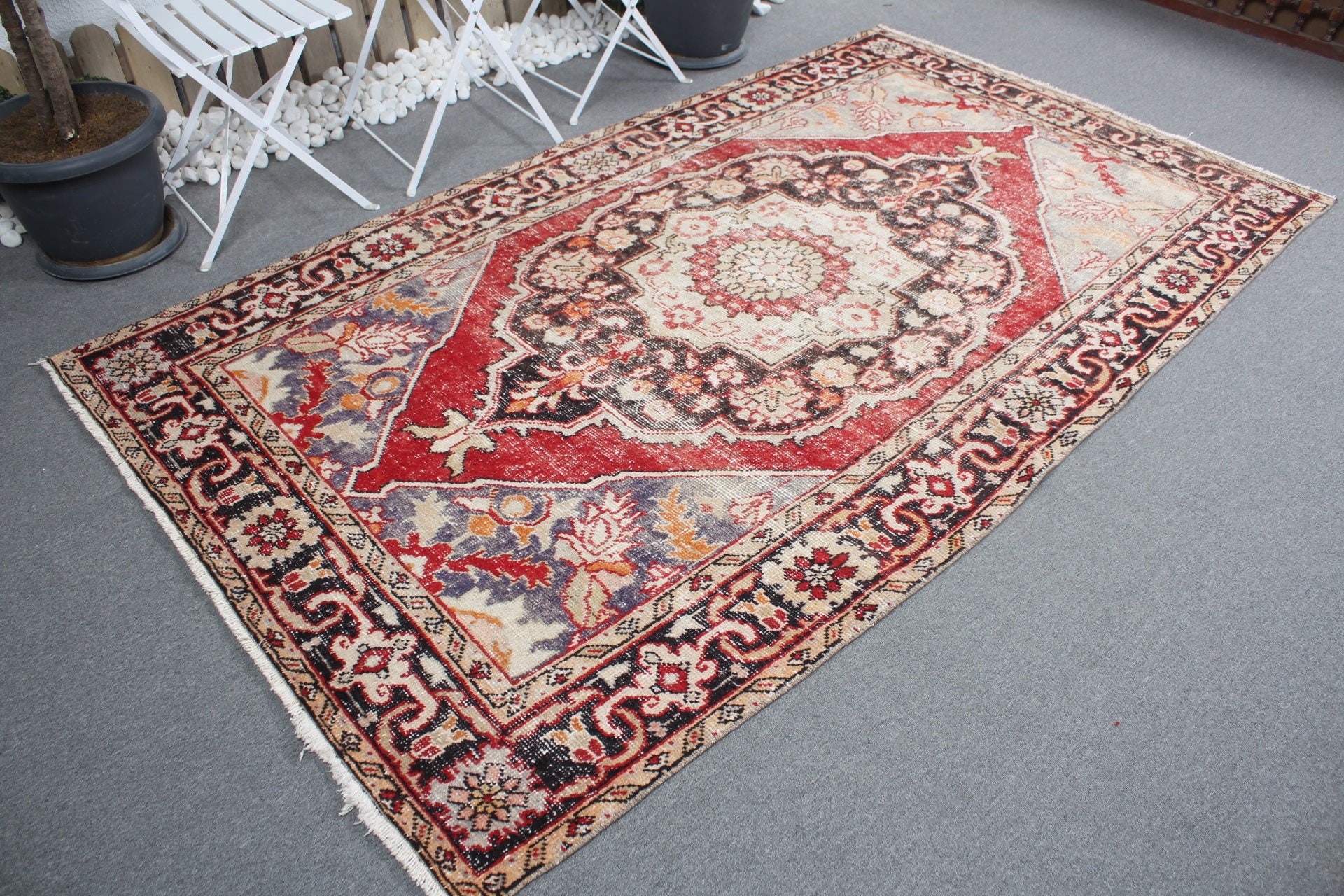 Floor Rug, Bedroom Rug, Antique Rug, Salon Rug, 4.9x8.8 ft Large Rugs, Turkish Rugs, Red Antique Rugs, Old Rug, Vintage Rugs, Anatolian Rug