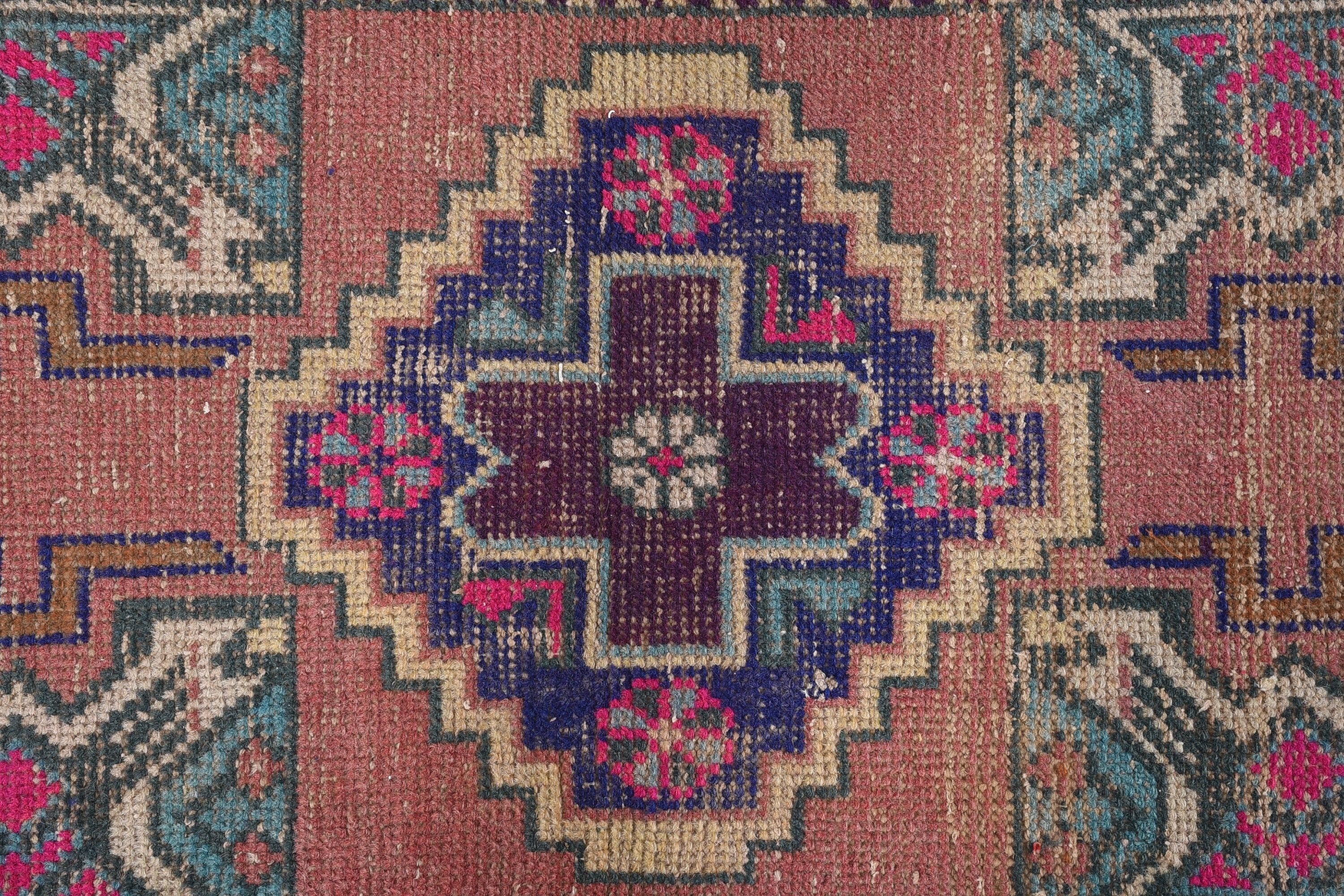 Oushak Halıları, 1.6x2.7 ft Küçük Halı, Araba Paspas Halıları, Giriş Halıları, Türk Halısı, Anadolu Halısı, Kırmızı Mutfak Halısı, Banyo Halıları, Vintage Halı