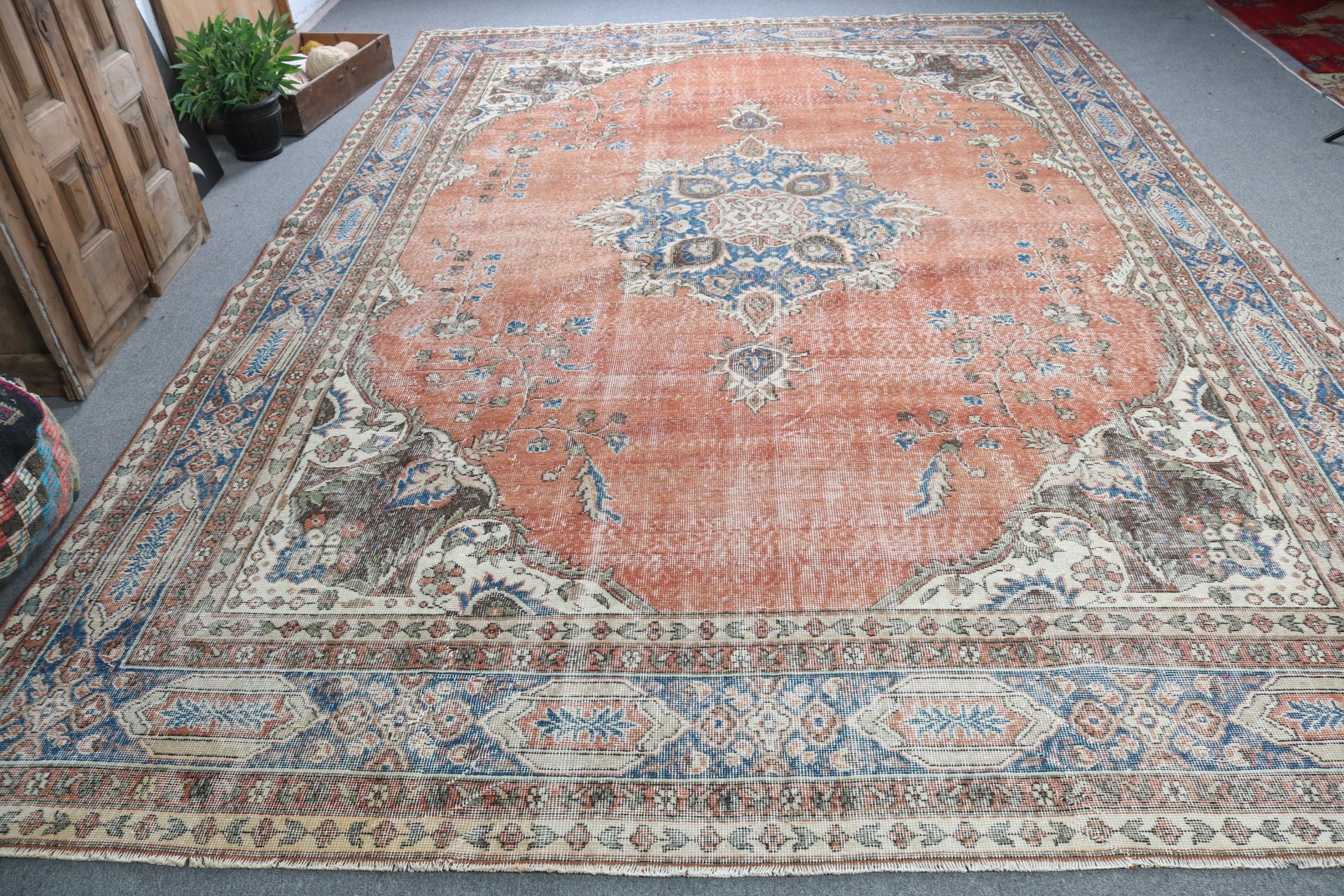 Salon Halıları, Lüks Halılar, Vintage Halı, Kırmızı Ev Dekor Halıları, Türk Halısı, 9.1x13.2 ft Büyük Boy Halı, Yemek Odası Halısı, Modern Halı, Yatak Odası Halısı