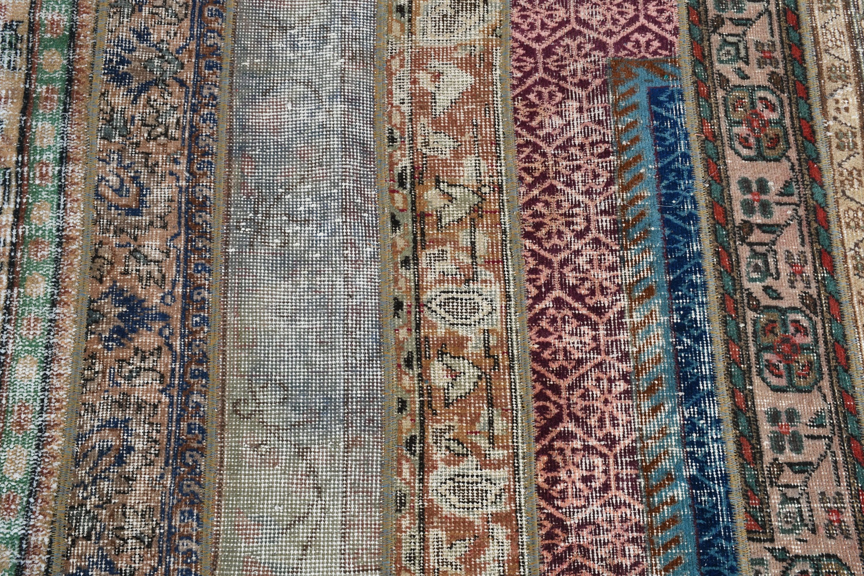 Mavi Soğuk Halı, Yer Halısı, 2.5x8.6 ft Runner Halısı, Anadolu Halısı, Türk Halısı, Mutfak Halıları, Koridor Halısı, Koridor Halısı, Vintage Halı