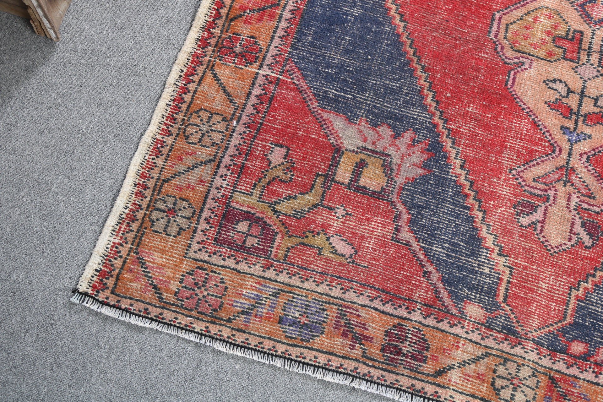 Red Statement Rugs, Turkish Rugs, Vintage Rug, Bedroom Rugs, 4.3x8.4 ft Area Rugs, Cool Rug, Rugs for Floor, Luxury Rug, Floor Rug