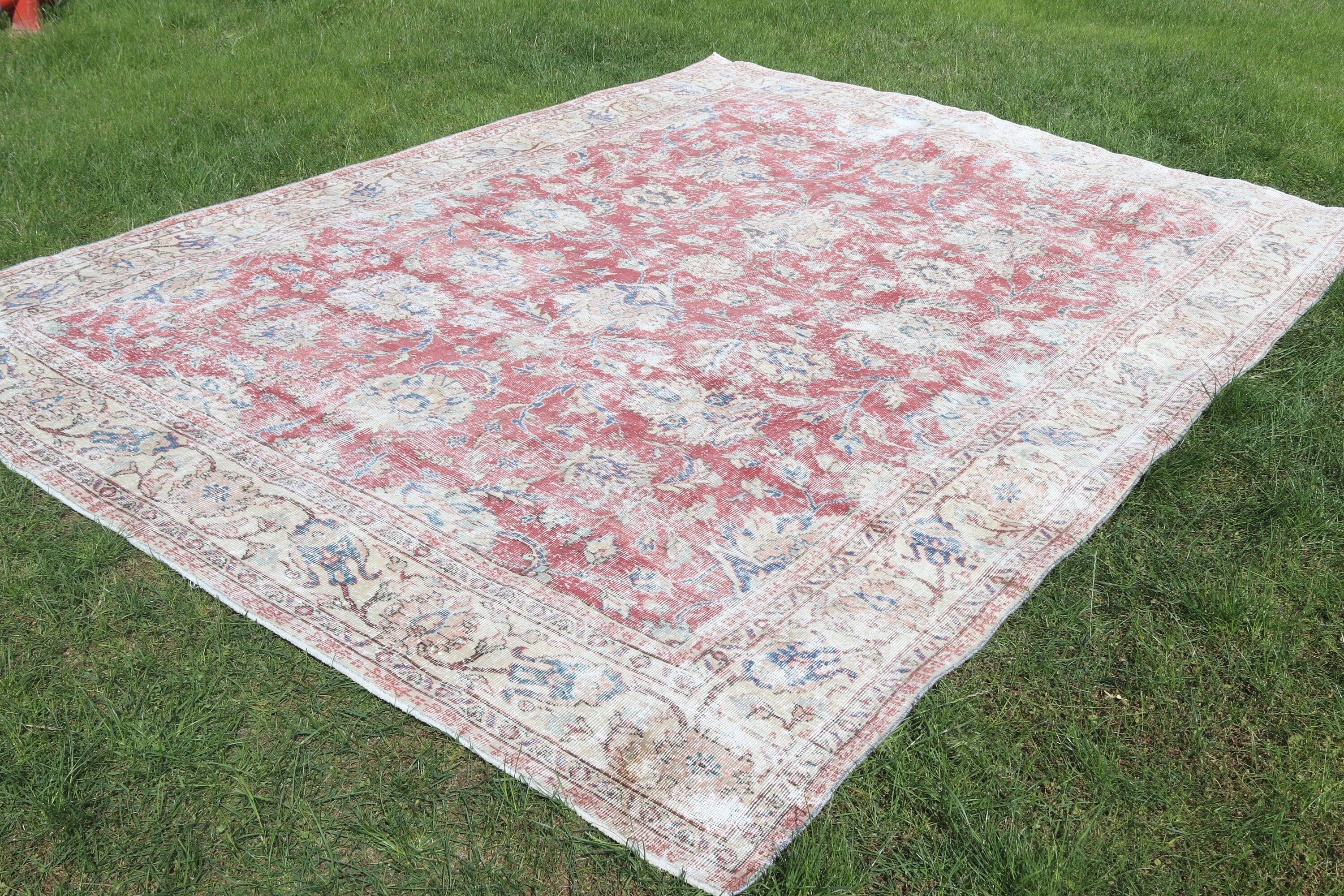 Modern Rug, Salon Rug, Vintage Rug, Turkish Rugs, Dining Room Rugs, Handwoven Rug, Beige Boho Rugs, 8.3x11.6 ft Oversize Rug, Organic Rugs