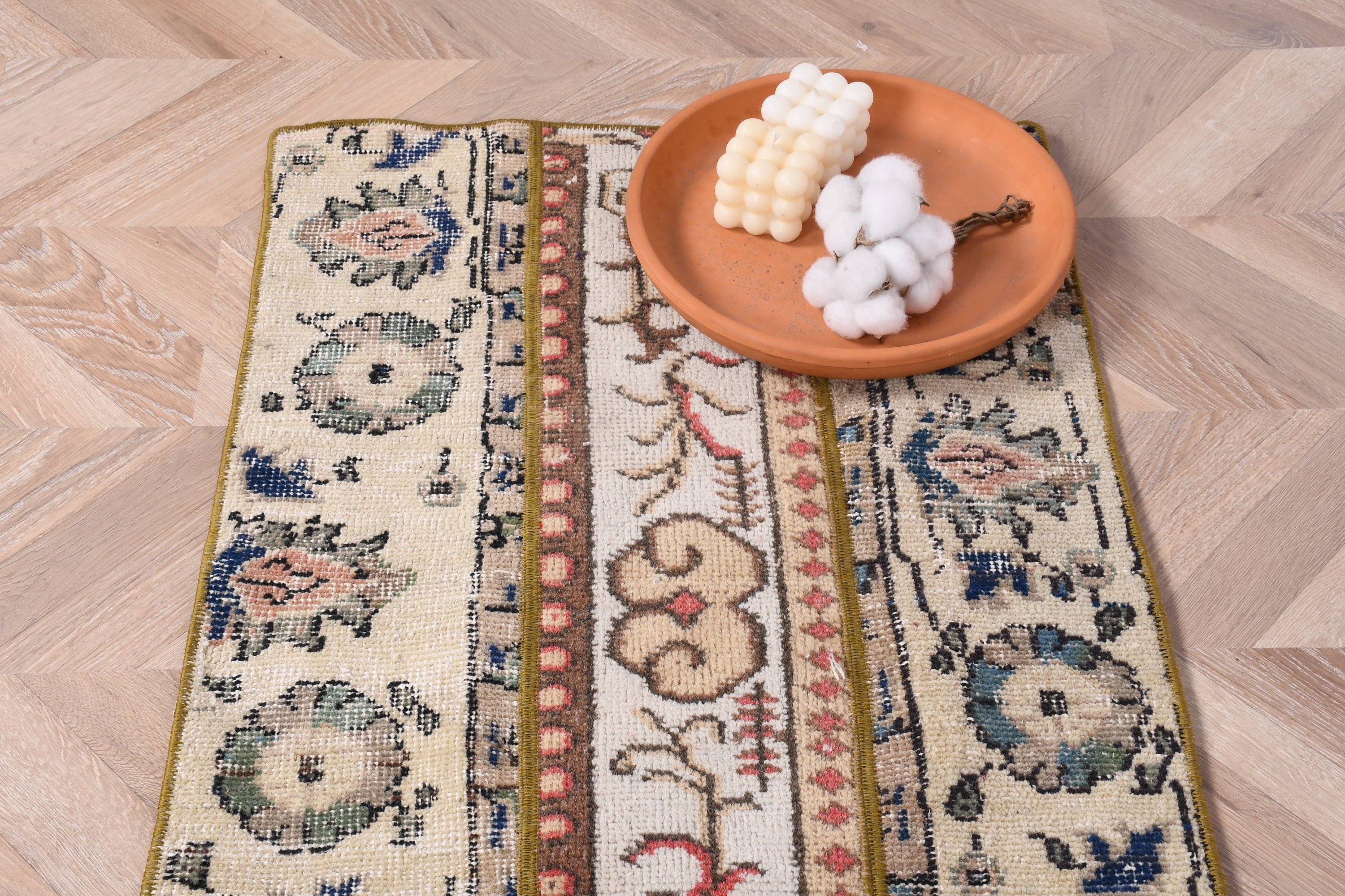 Cool Rugs, Turkish Rug, Beige Anatolian Rugs, Kitchen Rugs, Nursery Rug, Bath Rugs, Rugs for Bath, Vintage Rugs, 1.8x3.9 ft Small Rug