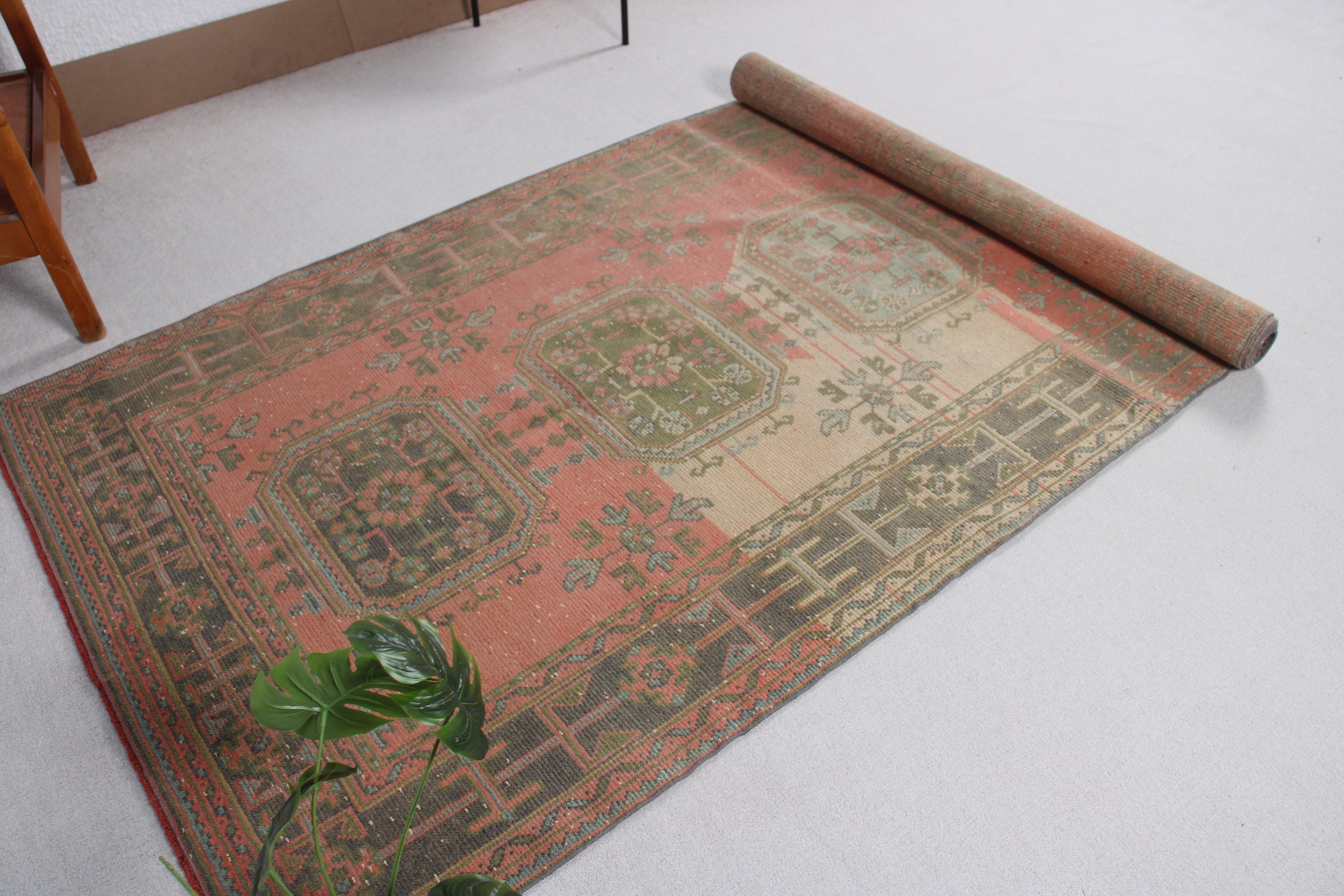 4.5x10.4 ft Büyük Halılar, Büyük Boho Halıları, Vintage Halılar, Estetik Halı, Pembe Havalı Halı, Lüks Halı, Yemek Odası Halıları, Yün Halı, Türk Halısı