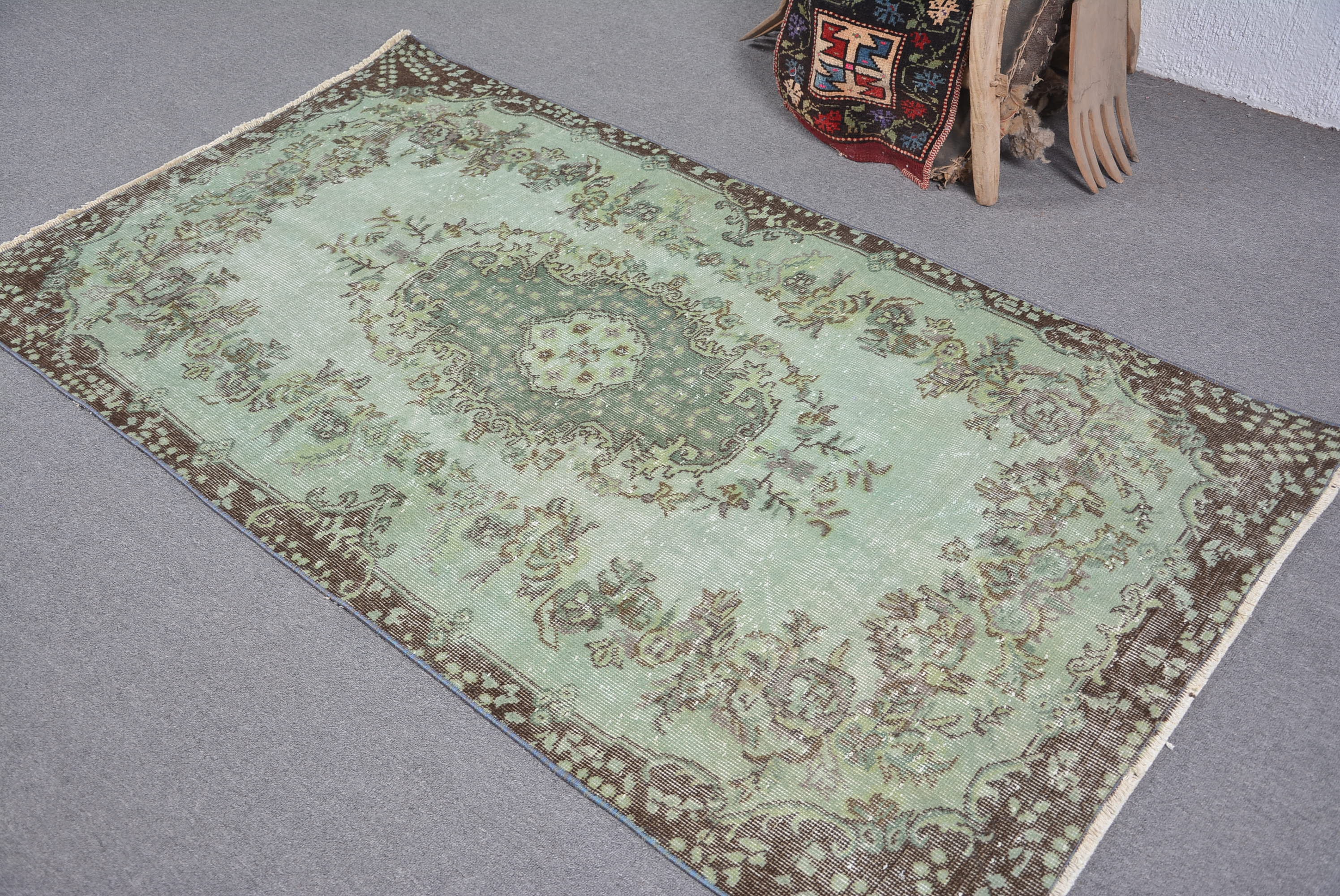 Moroccan Rug, Turkish Rugs, Abstract Rug, 3.6x6.4 ft Accent Rug, Vintage Rug, Kitchen Rugs, Bedroom Rug, Outdoor Rug, Rugs for Bedroom