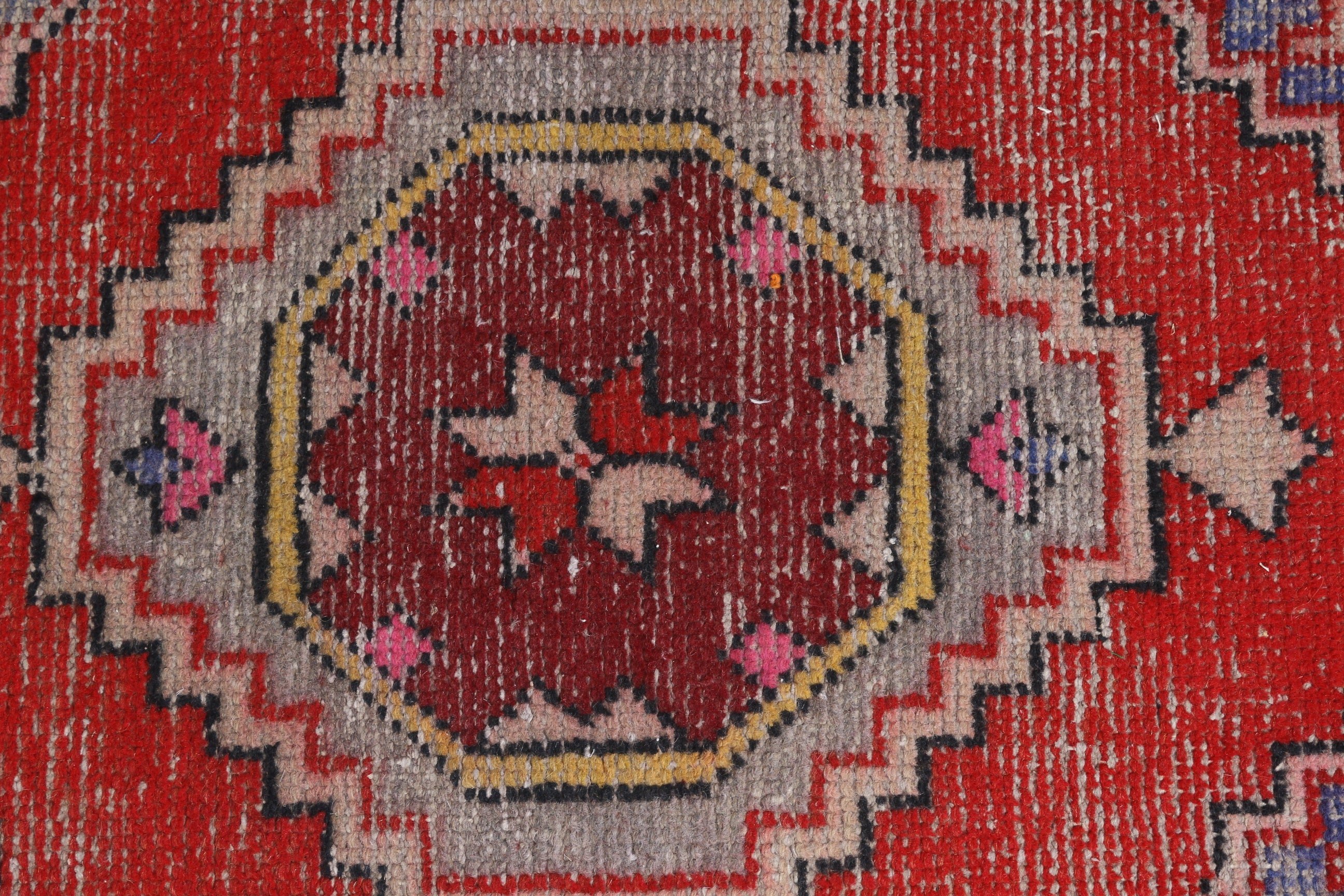 Red Moroccan Rug, Turkish Rugs, Door Mat Rug, Moroccan Rugs, Vintage Rug, Rugs for Entry, 1.4x2.6 ft Small Rug, Bedroom Rugs, Designer Rug