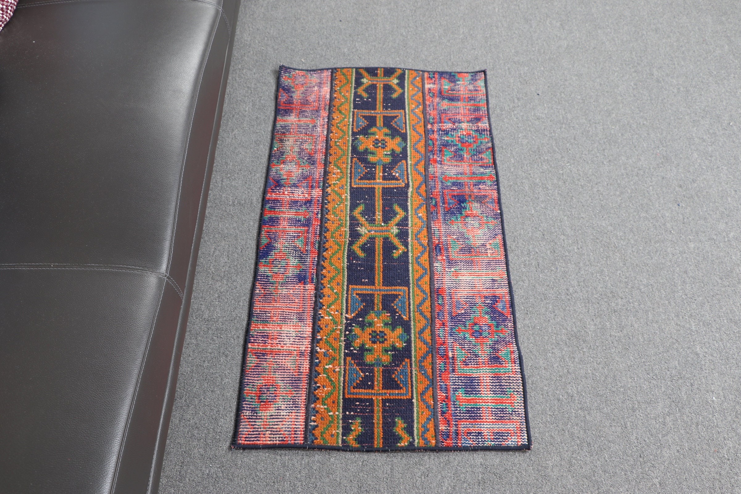 Vintage Rug, Car Mat Rug, Antique Rug, Kitchen Rug, Orange Oushak Rugs, Handwoven Rug, Turkish Rug, 1.8x3.4 ft Small Rugs