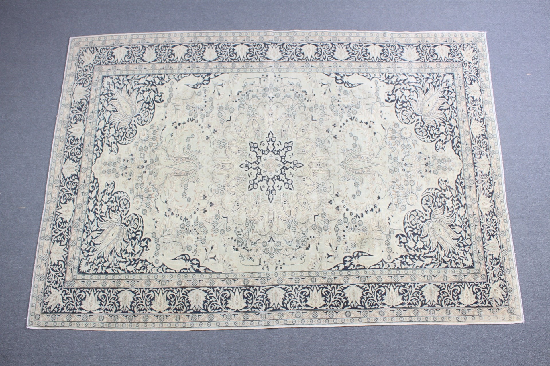 Organik Halılar, Salon Halıları, Salon Halısı, Yeşil Yatak Odası Halıları, Türk Halısı, Vintage Halı, Fas Halısı, Oushak Halısı, 6,6x9,4 ft Büyük Halı