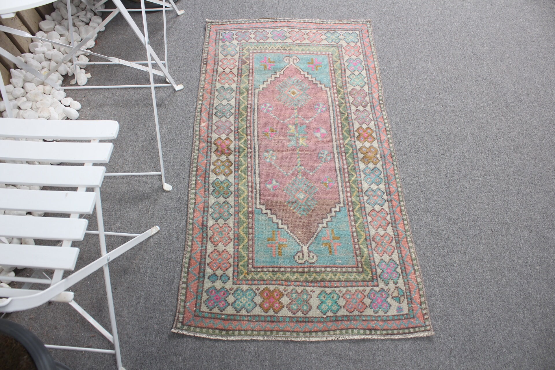 Vintage Halı, Antika Halılar, Yer Halısı, Yatak Odası Halıları, Mor Yün Halı, Araba Paspas Halıları, Mutfak Halıları, 2.2x4.2 ft Küçük Halı, Türk Halısı