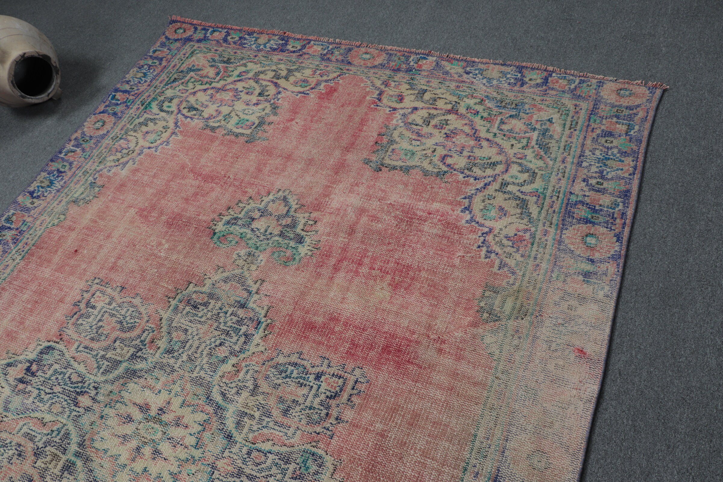 Dining Room Rugs, Living Room Rugs, Red Oushak Rugs, Antique Rug, Turkish Rugs, 5.7x9.2 ft Large Rug, Cool Rug, Handwoven Rug, Vintage Rug