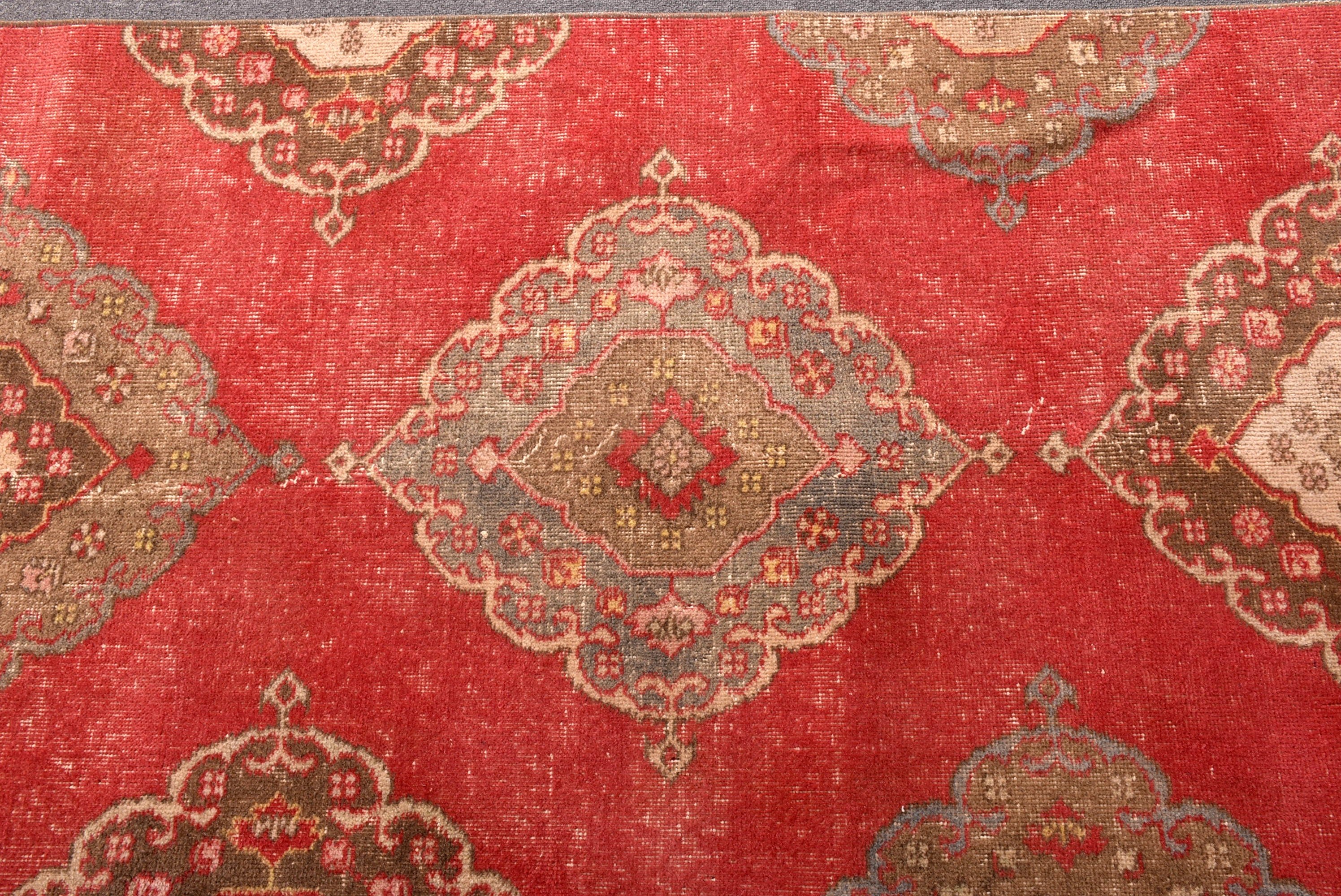 Modern Halı, Türk Halısı, Uzun Yolluk Halısı, Beni Ourain Runner Halıları, Vintage Halı, Kırmızı Oryantal Halılar, 2.9x12.1 ft Runner Halıları, Oryantal Halı