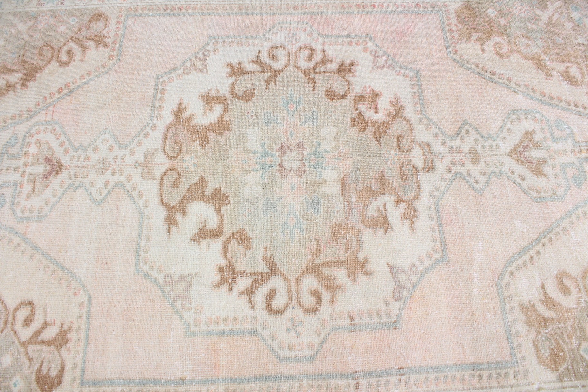 Bej Antika Halı, Vintage Halılar, Aztek Halısı, Yatak Odası Halısı, Türk Halısı, Çocuk Halısı, Boho Halısı, Zemin Halıları, 4.5x7.4 ft Alan Halıları, Yün Halı