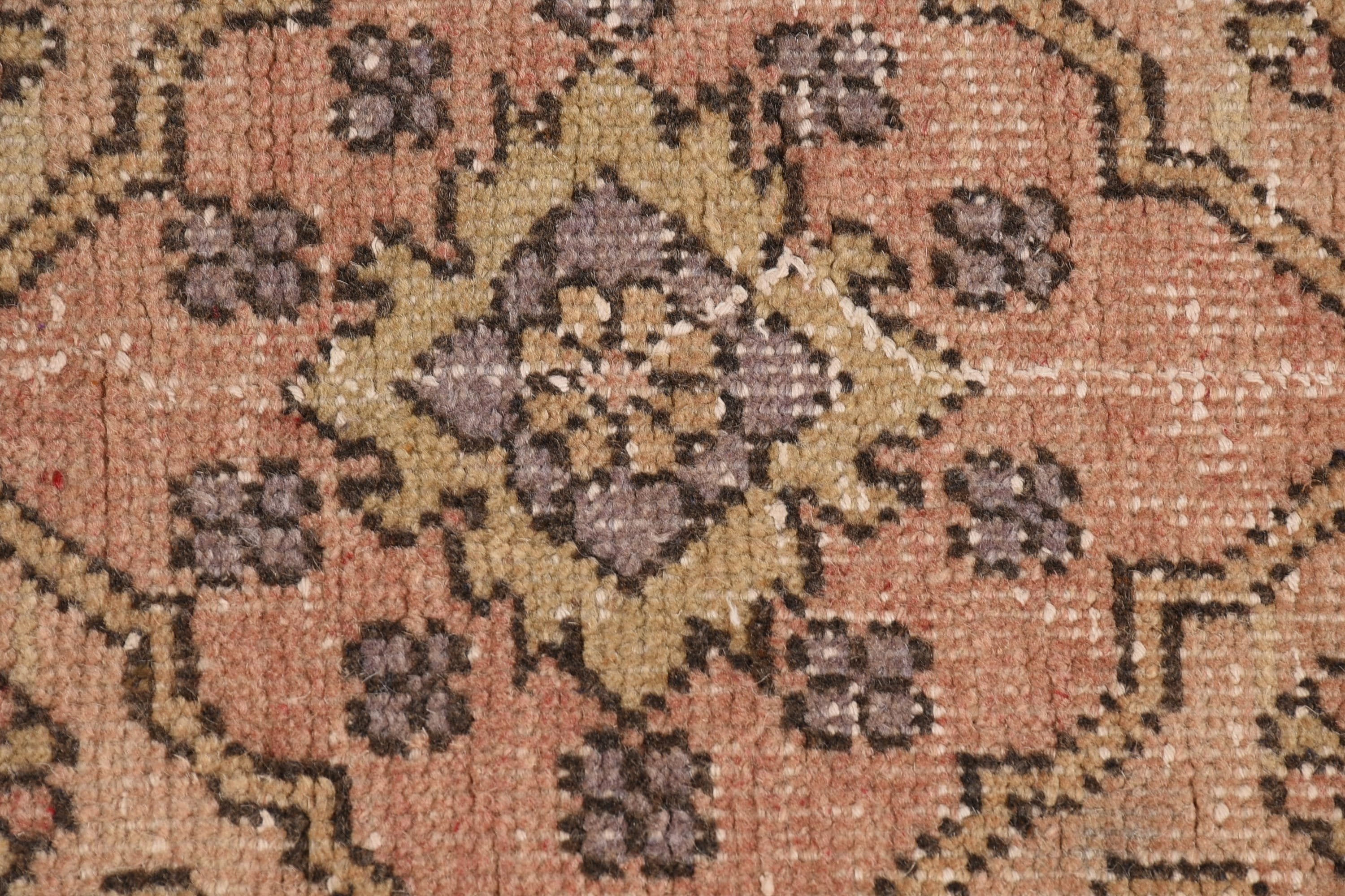 Yün Halı, Vintage Halılar, Kahverengi Antika Halı, Merdiven Halısı, Koşucu Halıları, Koridor Halısı, Türk Halısı, 4.8x12.2 ft Koşucu Halısı, Antika Halı