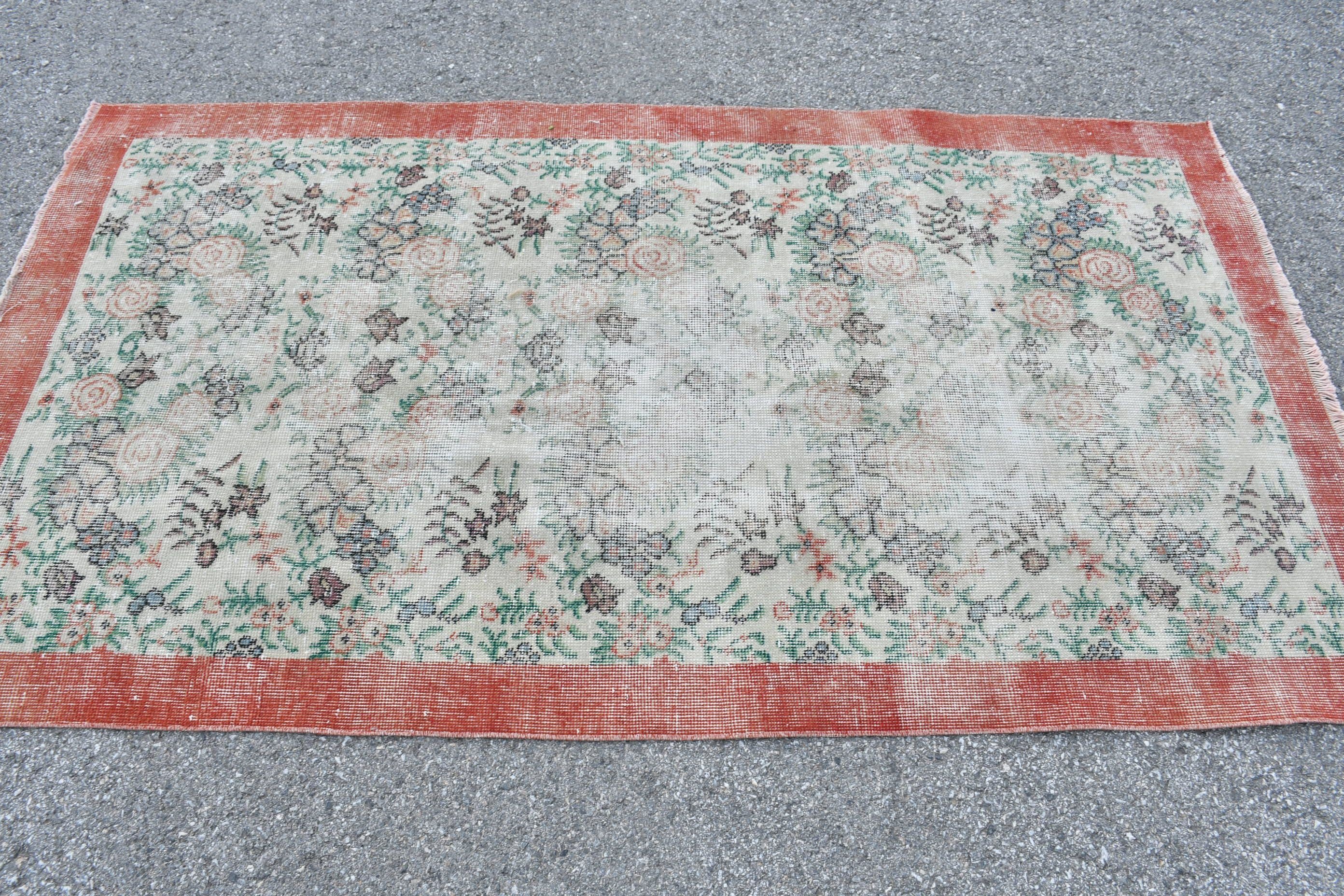 Vintage Halı, 3.6x6.6 ft Aksan Halıları, Türk Halısı, Yatak Odası Halıları, Çocuk Odası Halısı, Giriş Halısı, Oryantal Halı, Yatak Odası Halıları, Eski Halı, Özel Halı