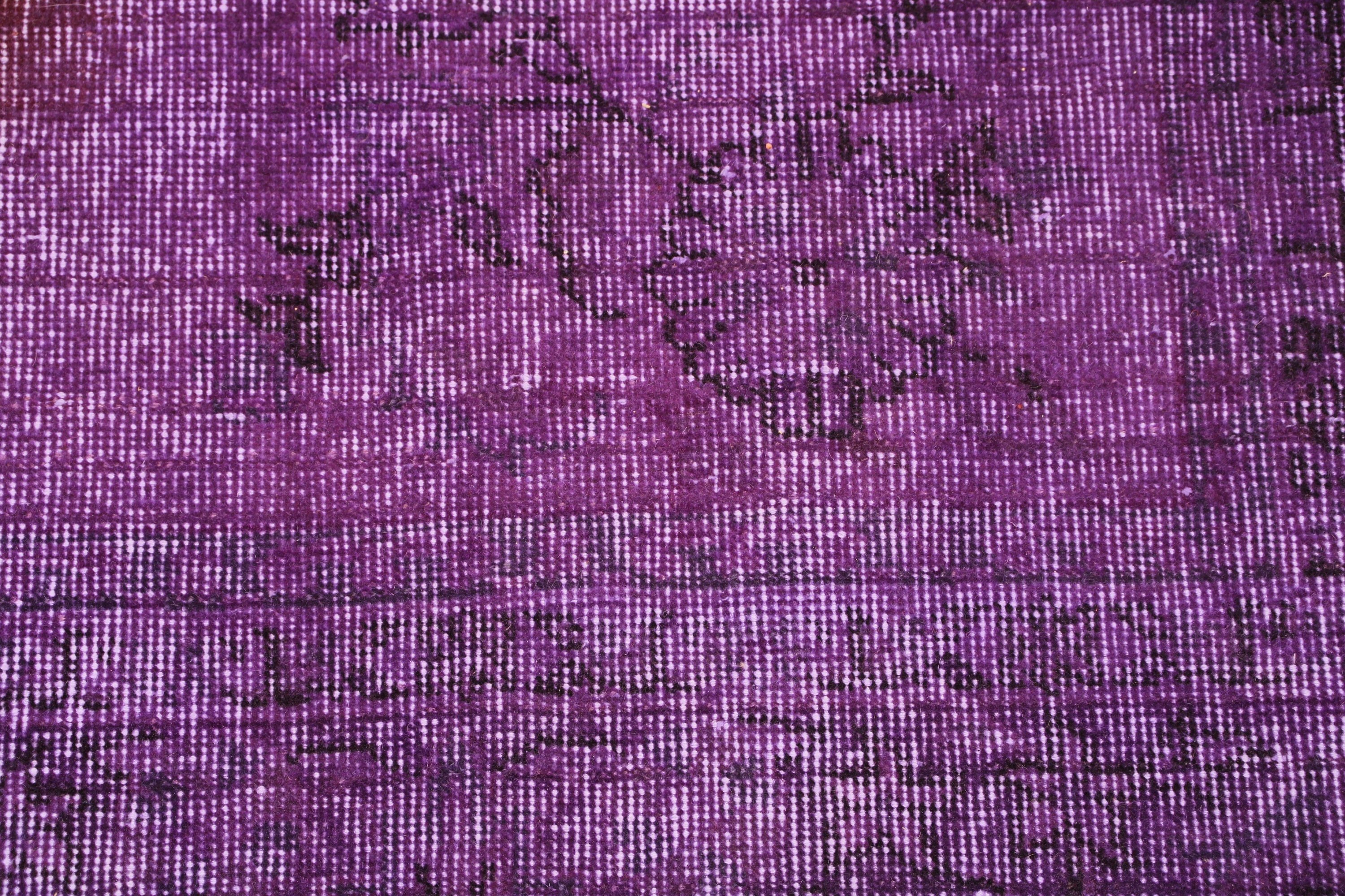 2.9x1.6 ft Small Rug, Modern Rug, Purple Handwoven Rug, Vintage Rugs, Turkish Rug, Small Vintage Rugs, Geometric Rug, Bathroom Rugs