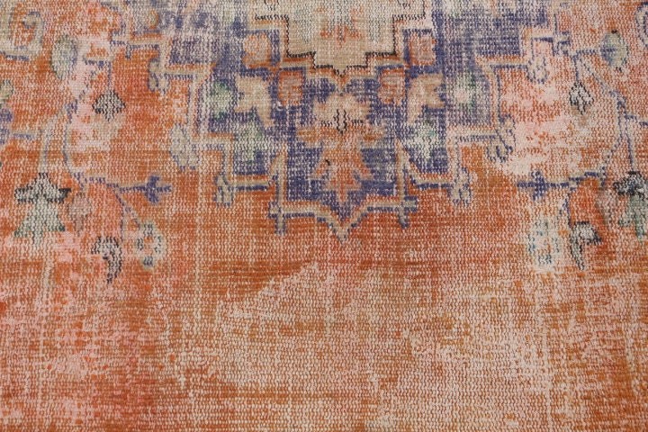 Turkish Rug, Antique Rug, Stair Rug, Oriental Rugs, Orange Kitchen Rugs, 2.3x8.6 ft Runner Rugs, Vintage Rugs, Turkey Rug, Rugs for Runner