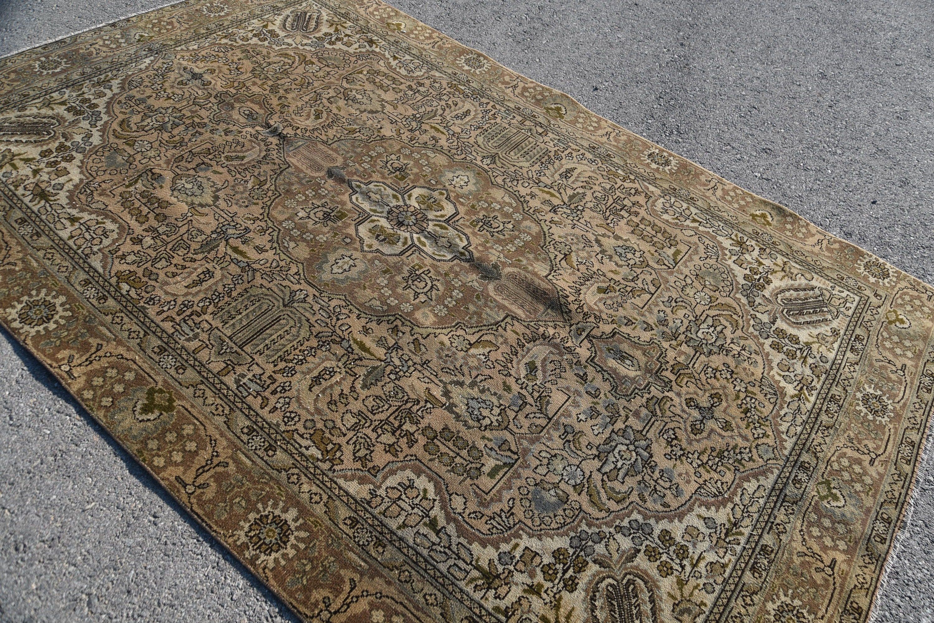 Yatak Odası Halısı, 6x9.3 ft Büyük Halı, Vintage Halı, Ev Dekor Halısı, Oturma Odası Halıları, Parlak Halı, Türk Halısı, Renkli Halı, Yemek Odası Halısı