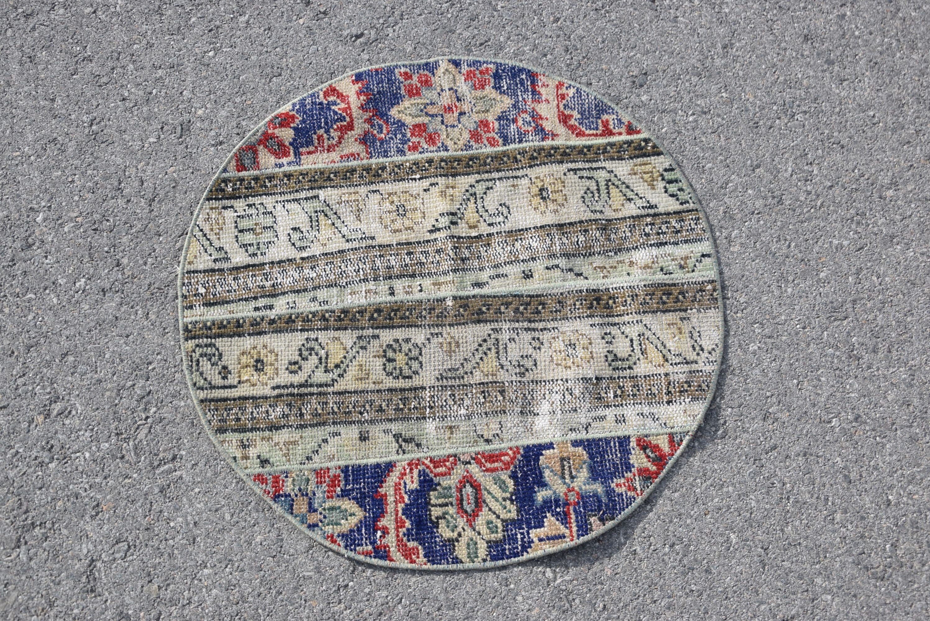 Yer Halısı, Araba Paspas Halısı, Yurt Halıları, 2,3x2,3 ft Küçük Halı, Yün Halı, Vintage Halı, Türk Halısı, Banyo Halıları, Mutfak Halısı, Mavi Yün Halılar