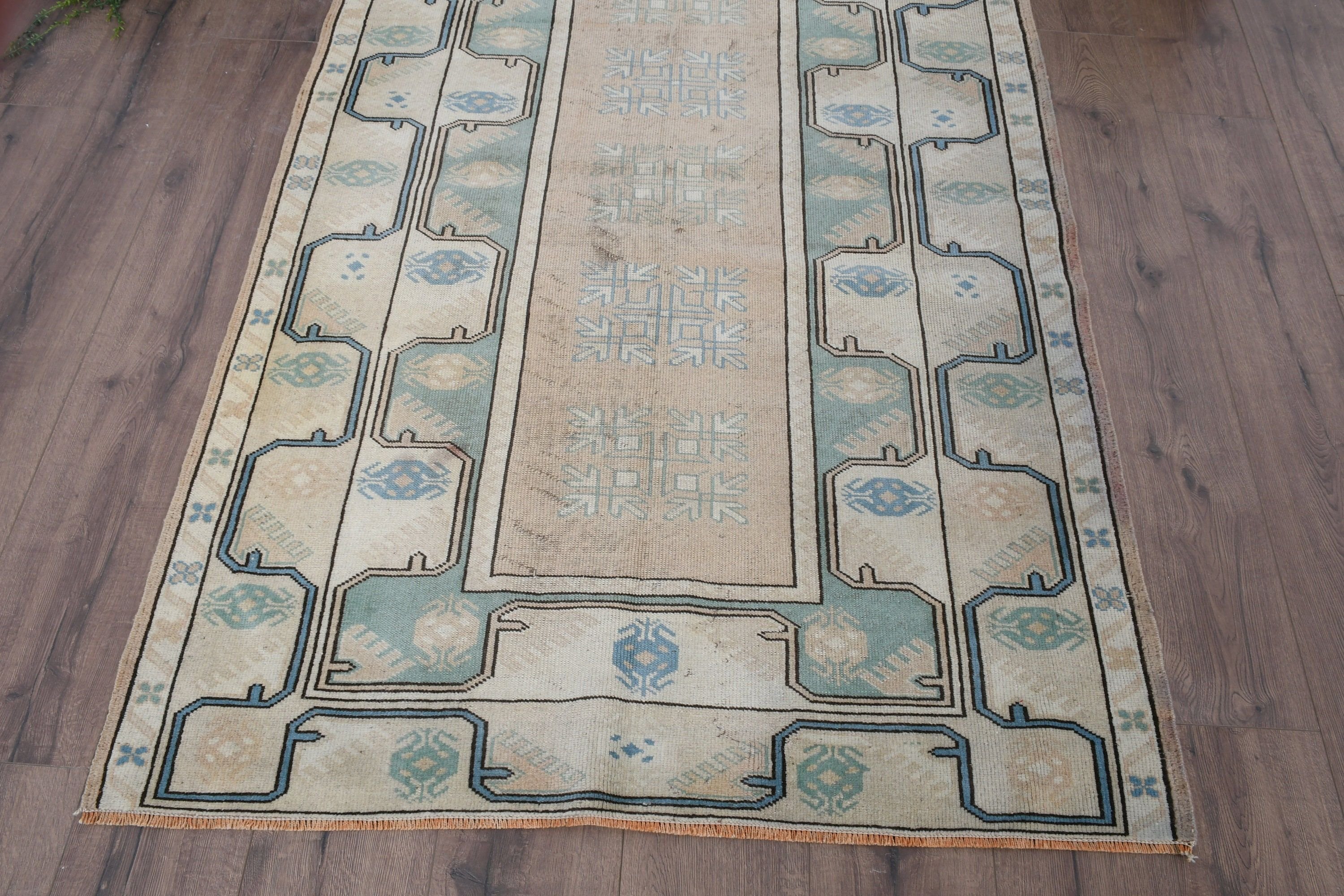 Vintage Rug, Entry Rug, Antique Rugs, 3.8x6.1 ft Accent Rug, Cool Rug, Nursery Rugs, Turkish Rug, Rugs for Kitchen, Beige Antique Rugs