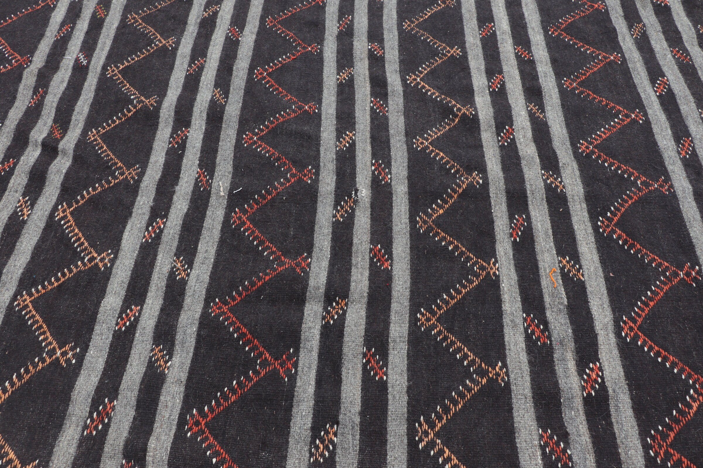 Salon Kilim, Kahverengi Uşak Kilim, 223x319 cm Büyük Kilim, Salon Kilim, Nostaljik Kilim, Anadolu Kilim, Oturma odası Kilim