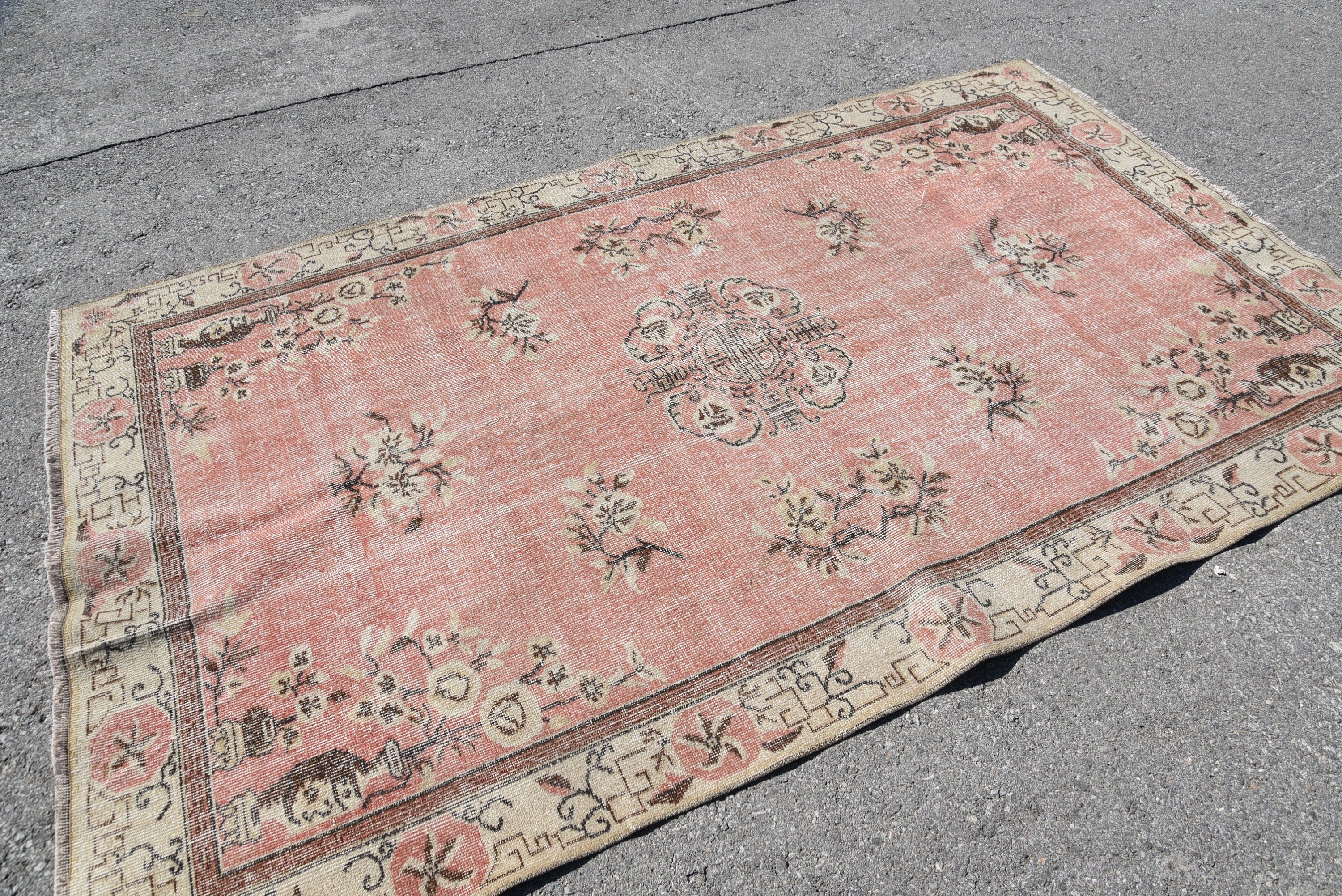 Salon Halısı, El Dokuma Halısı, Mutfak Halıları, 5.3x8.8 ft Büyük Halı, Vintage Halı, Yemek Odası Halıları, Yer Halısı, Türk Halısı, Yemek Odası Halıları