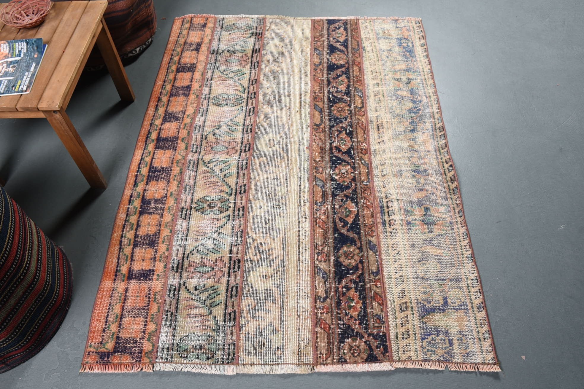 3.5x4.7 ft Accent Halılar, Çocuk Halısı, Renkli Halılar, Türk Halısı, Giriş Halısı Halıları, Yatak Odası Halıları, Yatak Odası Halısı, Vintage Halı, Giriş Halısı