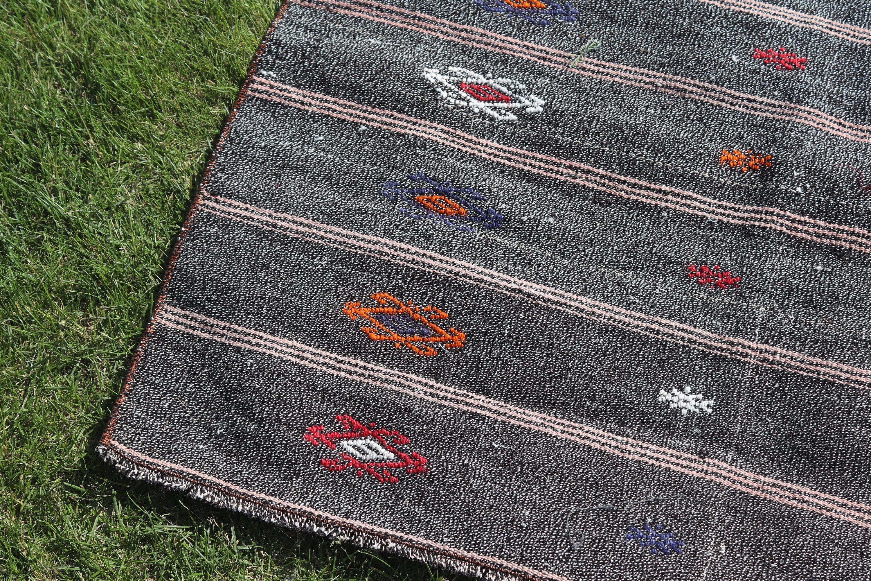 Türk Halısı, Mutfak Halısı, 3,5x5,8 ft Accent Halı, Kilim, Gri Antika Halılar, Vintage Halılar, Modern Halı, Vintage Accent Halıları