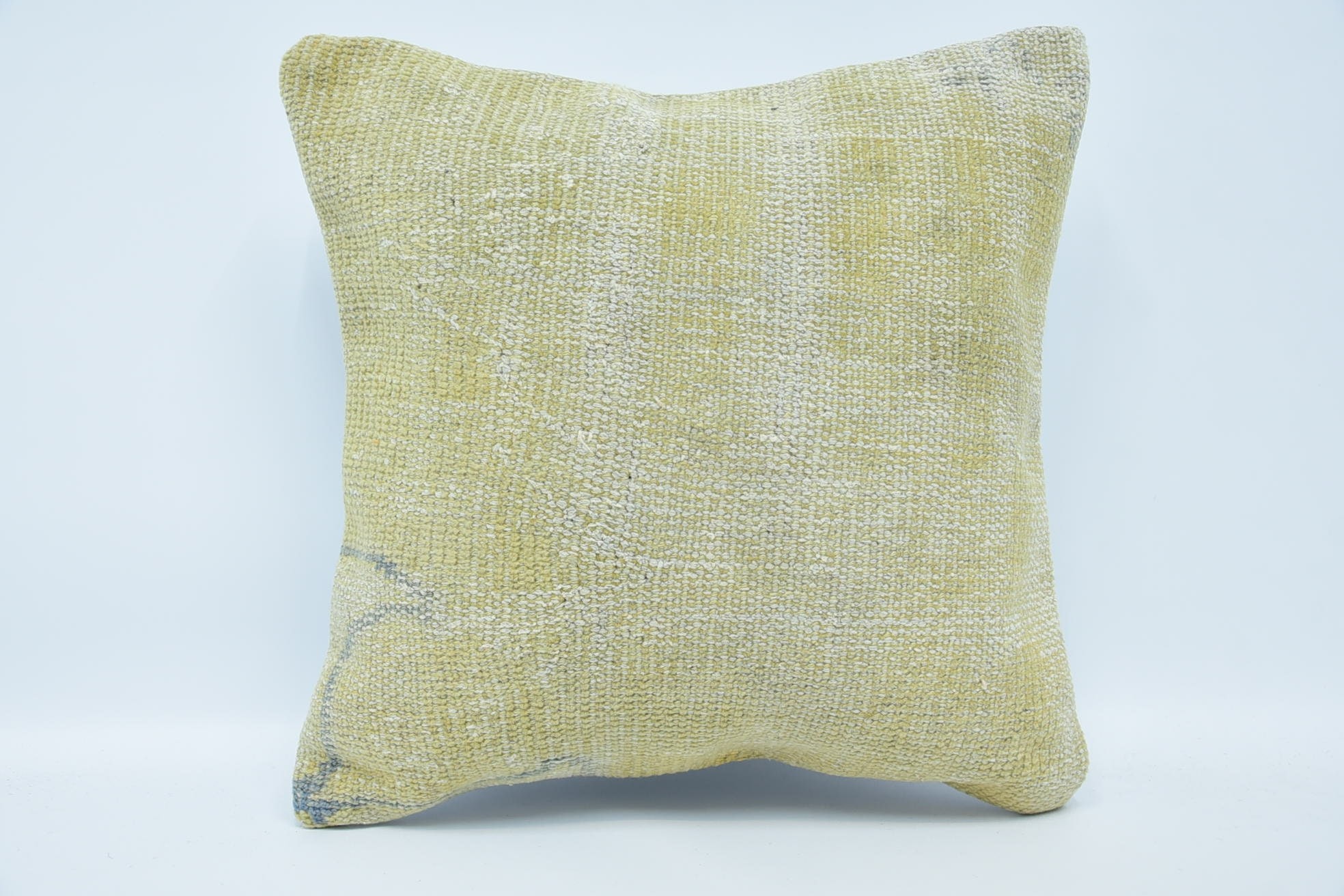 Cotton Pillow, Oriental Cushion Case, Antique Pillows, Kilim Rug Pillow, Handmade Kilim Cushion, 18"x18" Beige Cushion Case, Gift Pillow