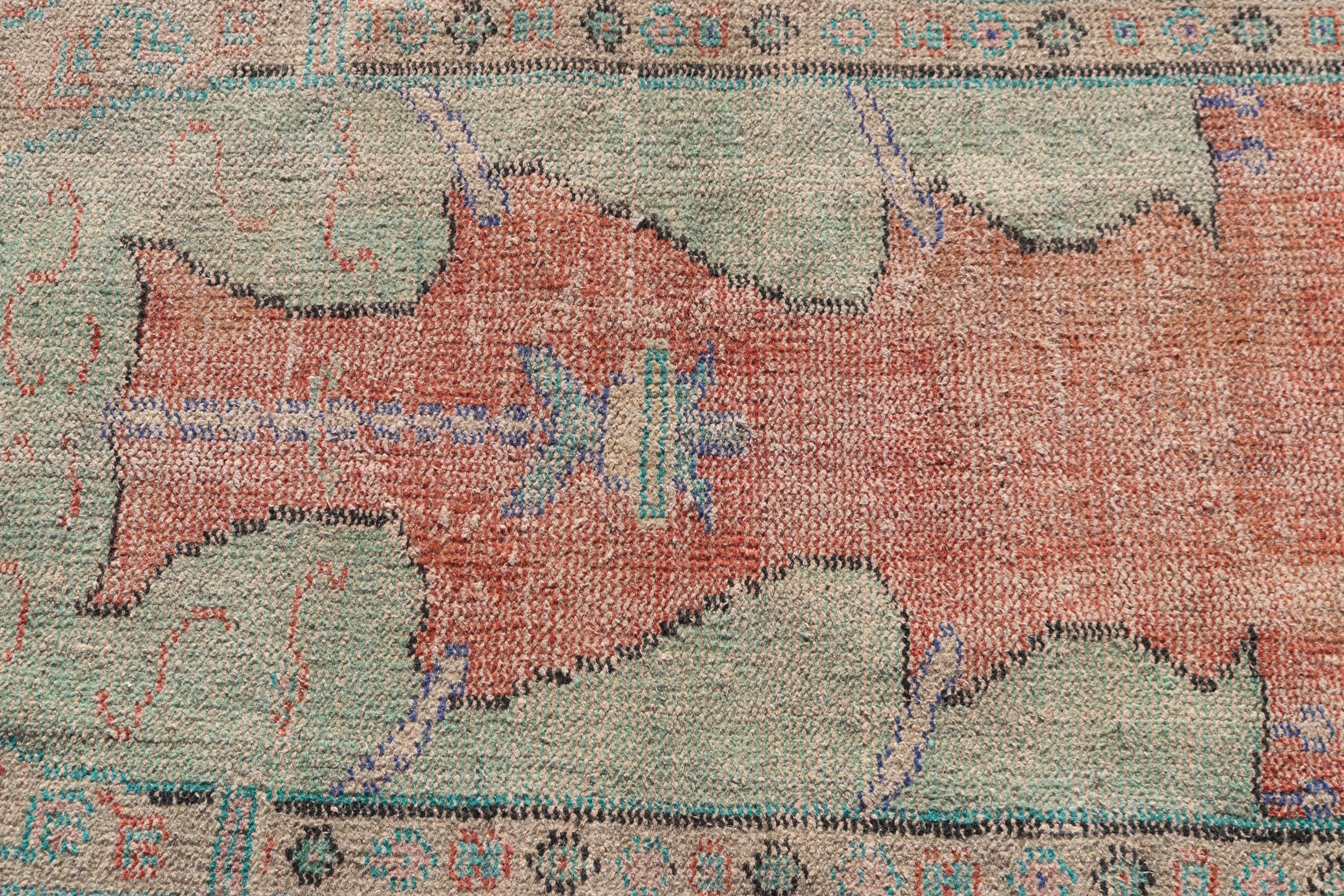 Moroccan Rug, Vintage Rug, Bedroom Rug, Antique Rug, 2.2x4.4 ft Small Rug, Small Area Rug, Red Oriental Rugs, Turkish Rugs, Modern Rugs