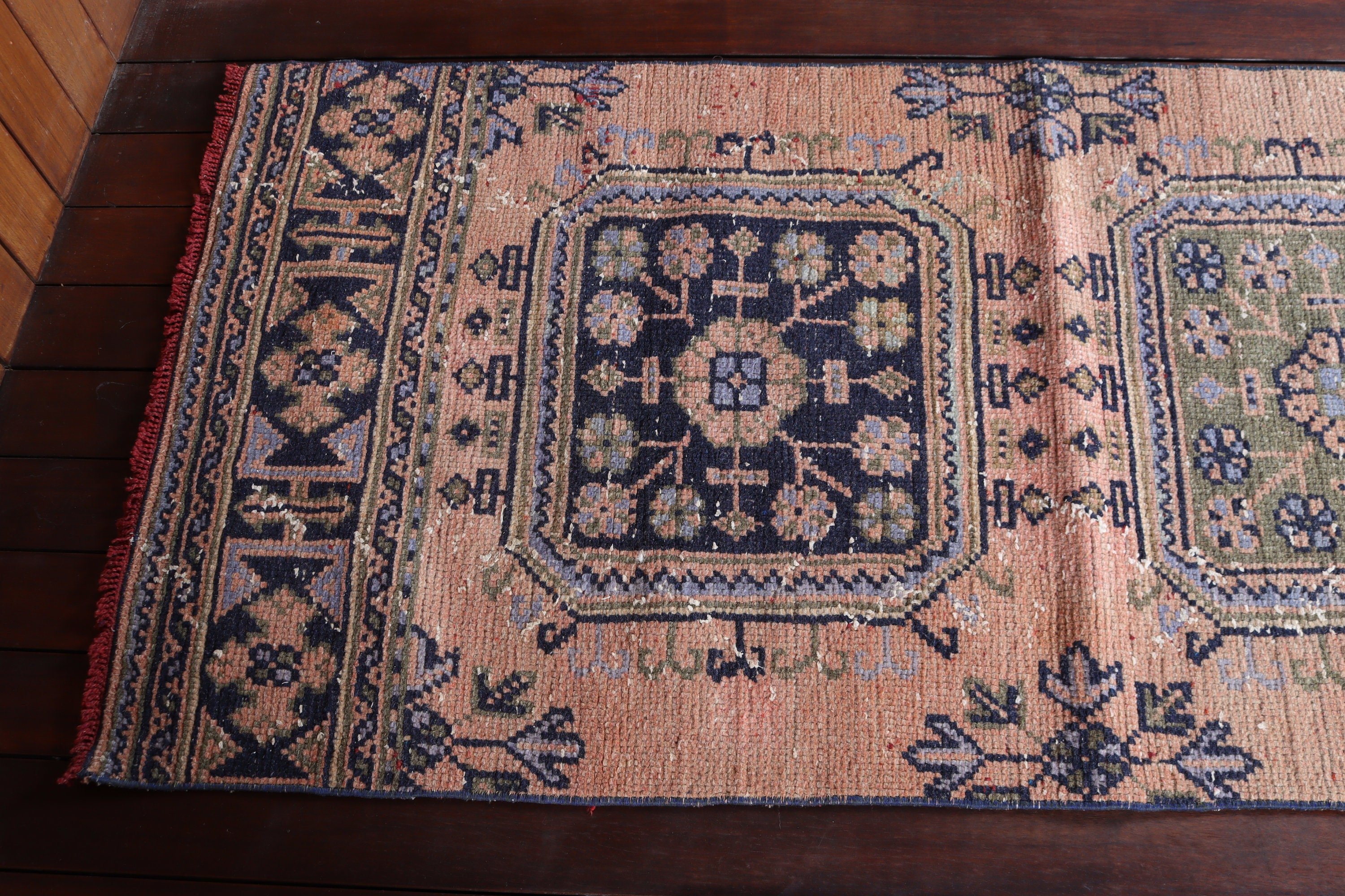 Merdiven Halısı, 2.5x10.8 ft Koşucu Halısı, Vintage Halı, Beni Ourain Koşucu Halısı, Düz Dokuma Halısı, Türk Halıları, Bej Fas Halısı, Boho Halısı