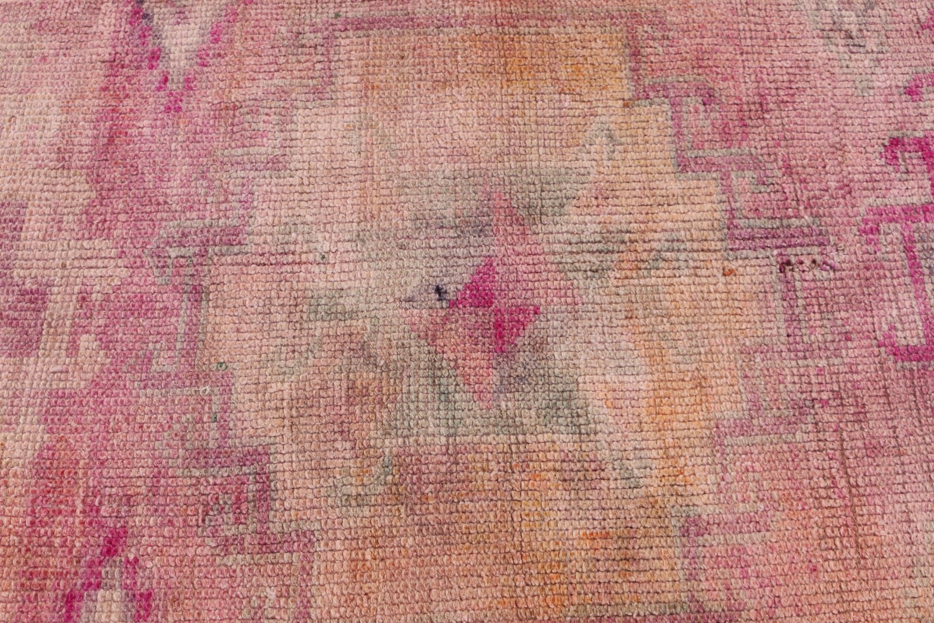 Türk Halısı, Pembe Havalı Halı, Havalı Halı, Vintage Halı, Koridor Halısı, 3.2x10.2 ft Runner Halısı, Ev Dekor Halısı, Koridor Halıları, Etnik Halı