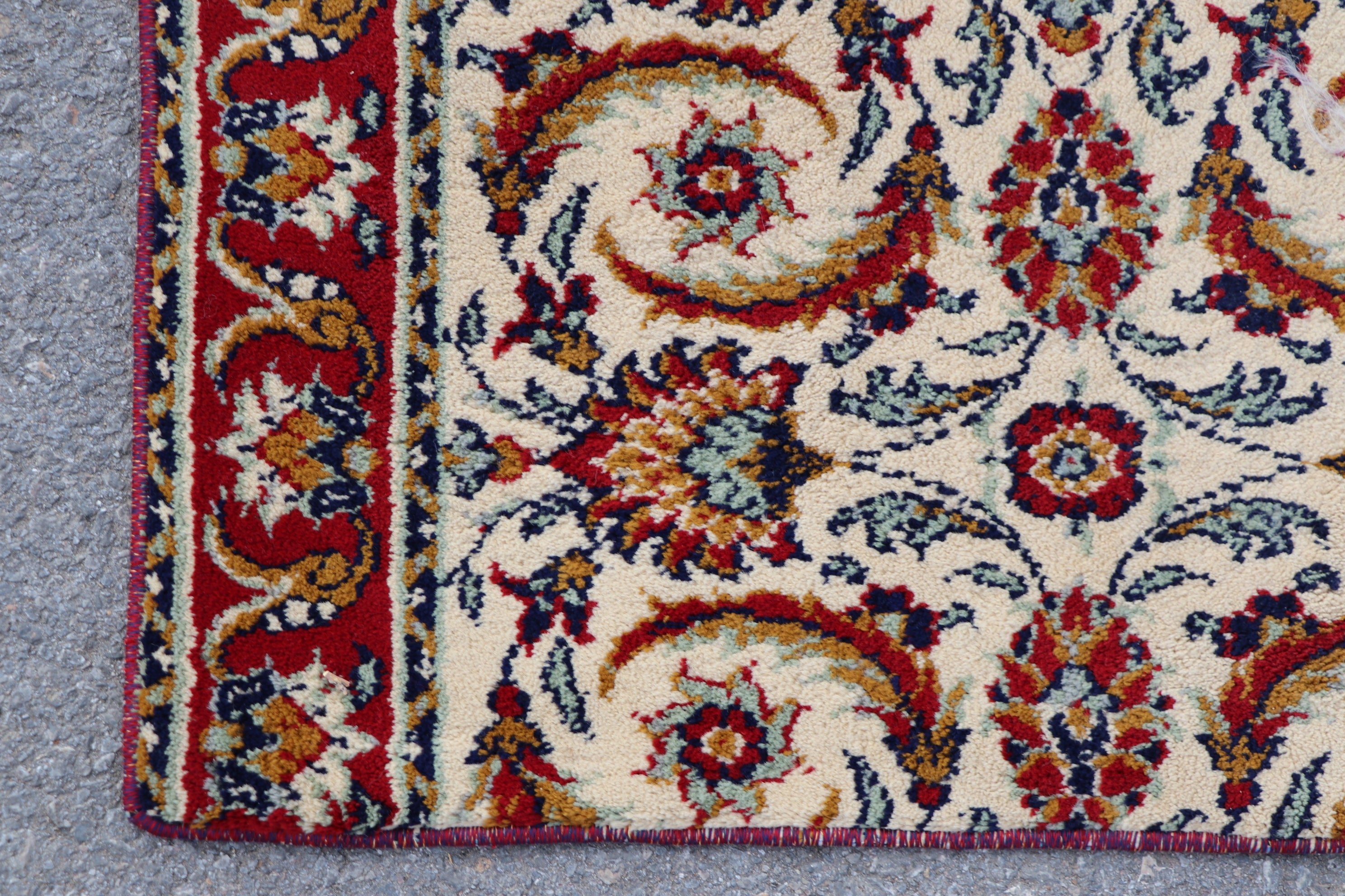 Red Antique Rug, Kitchen Rugs, Rugs for Stair, Vintage Rug, Turkish Rug, Wool Rug, 2.4x15.5 ft Runner Rugs, Oushak Rug, Corridor Rug