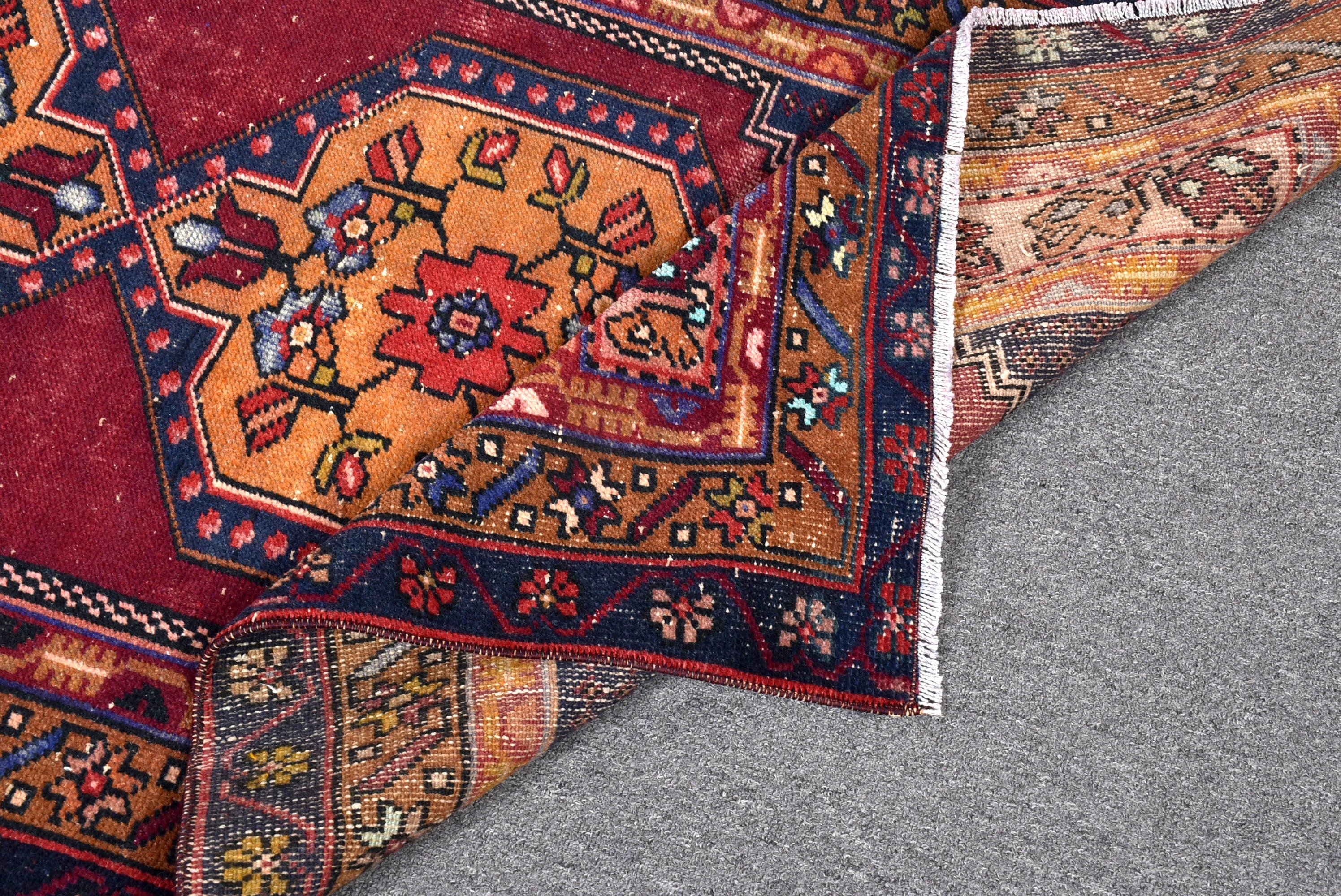 Aztek Halısı, Boho Vurgulu Halı, Giriş Halısı, Mavi Modern Halılar, Yer Halıları, Boho Halısı, Türk Halıları, Vintage Halılar, 3x6 ft Accent Halısı, Fas Halıları