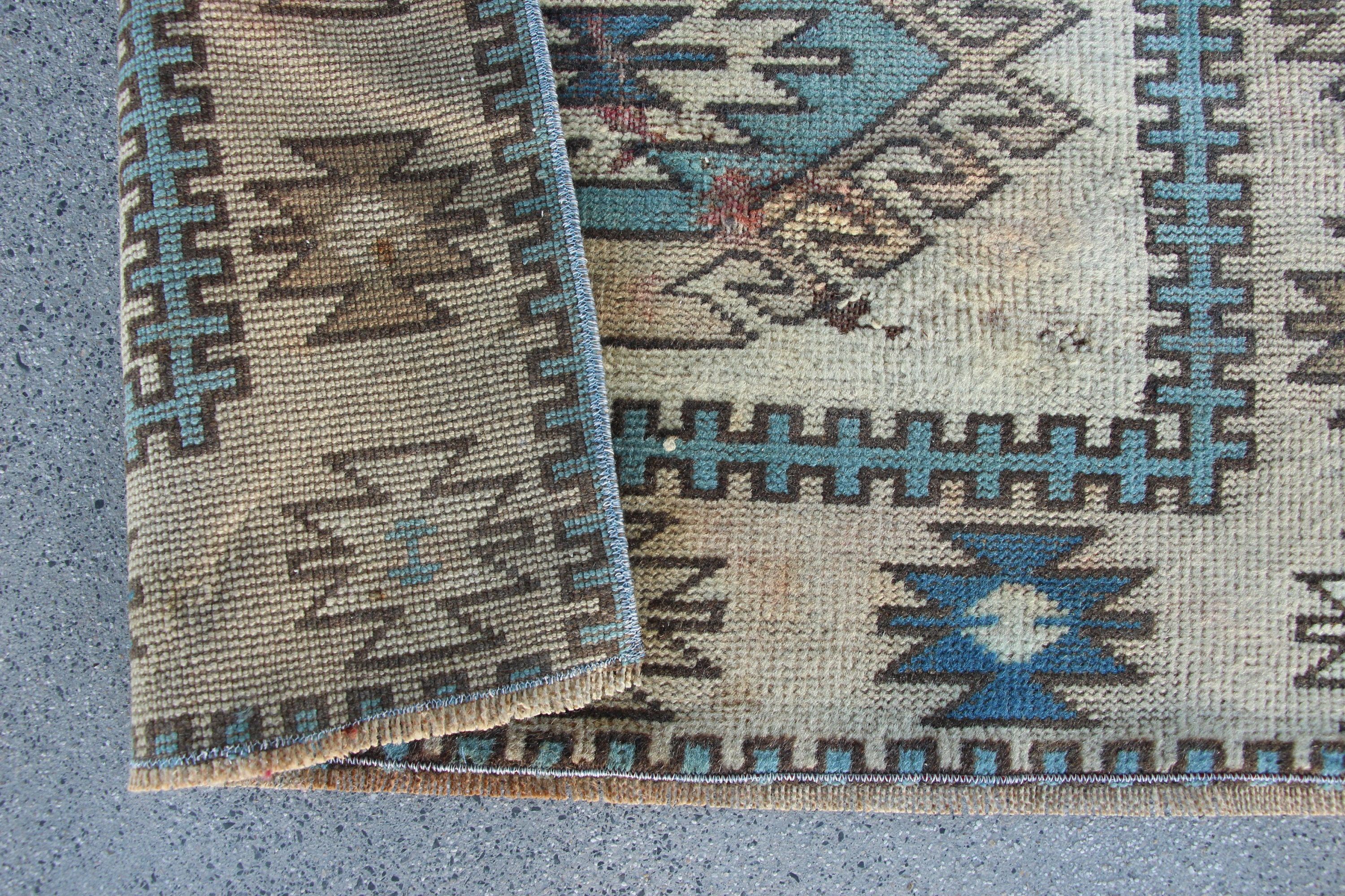Beige Anatolian Rugs, Nursery Rugs, Car Mat Rug, 2.8x4.1 ft Small Rugs, Vintage Rug, Turkish Rugs, Handmade Rug, Oushak Rugs, Oriental Rug