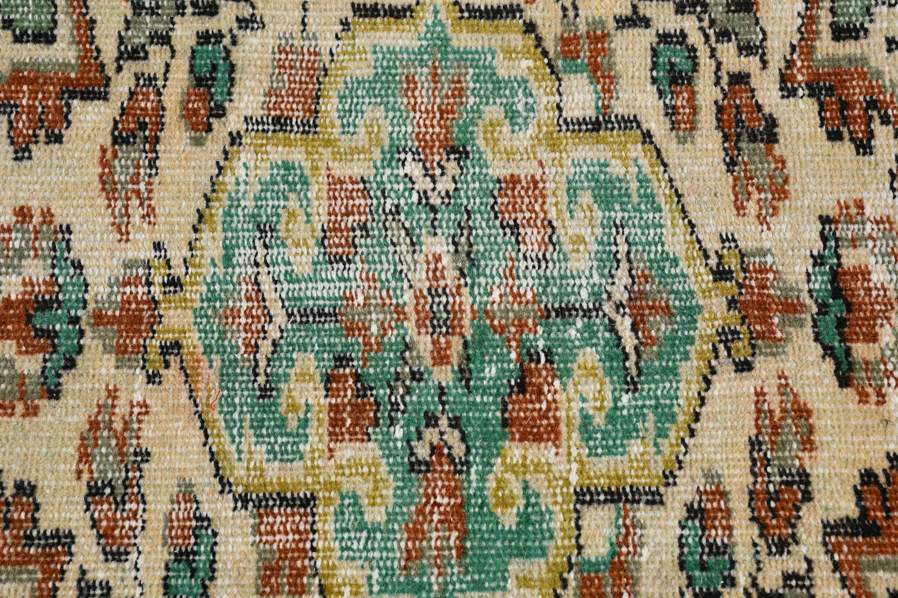 Moroccan Rugs, Salon Rug, Bedroom Rugs, Green Antique Rug, Old Rug, Vintage Rug, 5.9x9.3 ft Large Rug, Anatolian Rugs, Turkish Rug, Art Rug