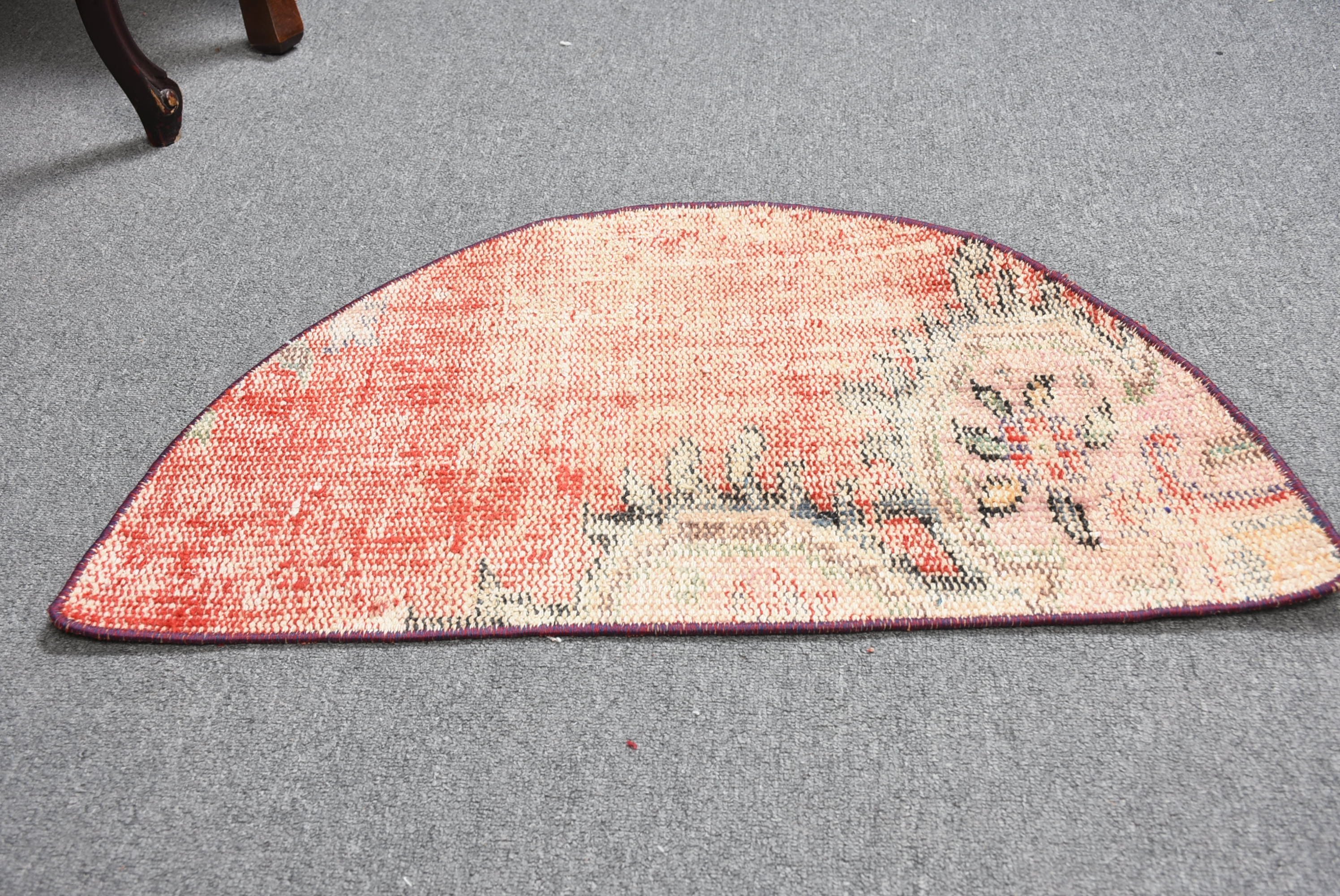 Old Rugs, Home Decor Rug, Bedroom Rugs, Antique Rug, Red Home Decor Rug, Vintage Rugs, 2.5x1.5 ft Small Rugs, Nursery Rug, Turkish Rug