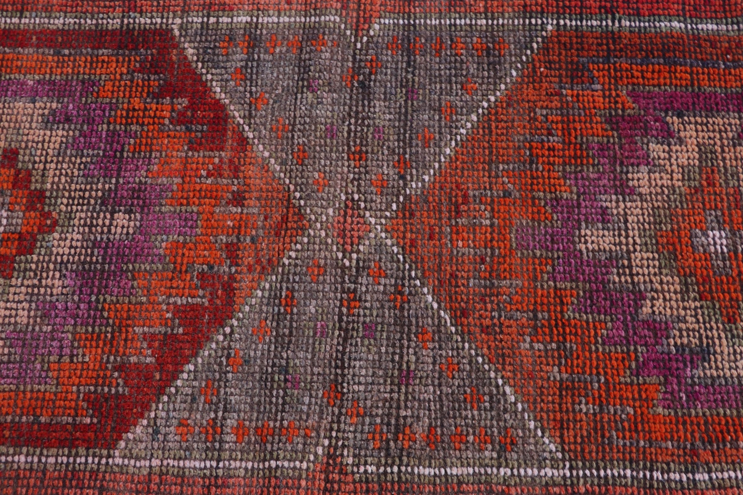 Orange Bedroom Rugs, Vintage Rug, Stair Rug, 2.9x9.3 ft Runner Rugs, Moroccan Rug, Turkish Rug, Rugs for Hallway, Bedroom Rug, Kitchen Rug